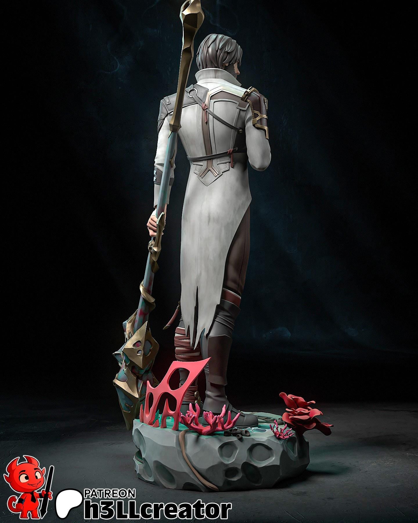 Jayce Figure (Unpainted)| Arcane | Resin 3D Printed Model | DIY Kit