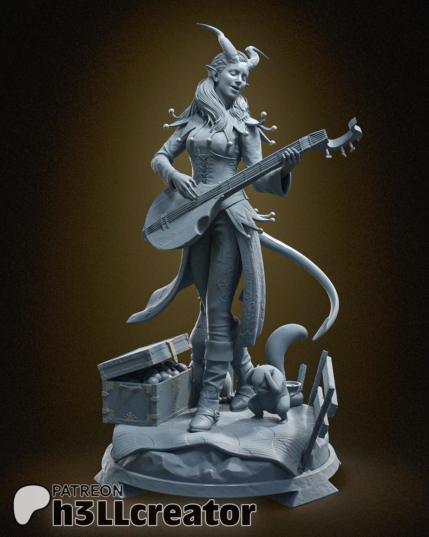 Alfira | Baldur’s Gate 3 (Unpainted) | 1:12 Scale | Resin 3d printed Model
