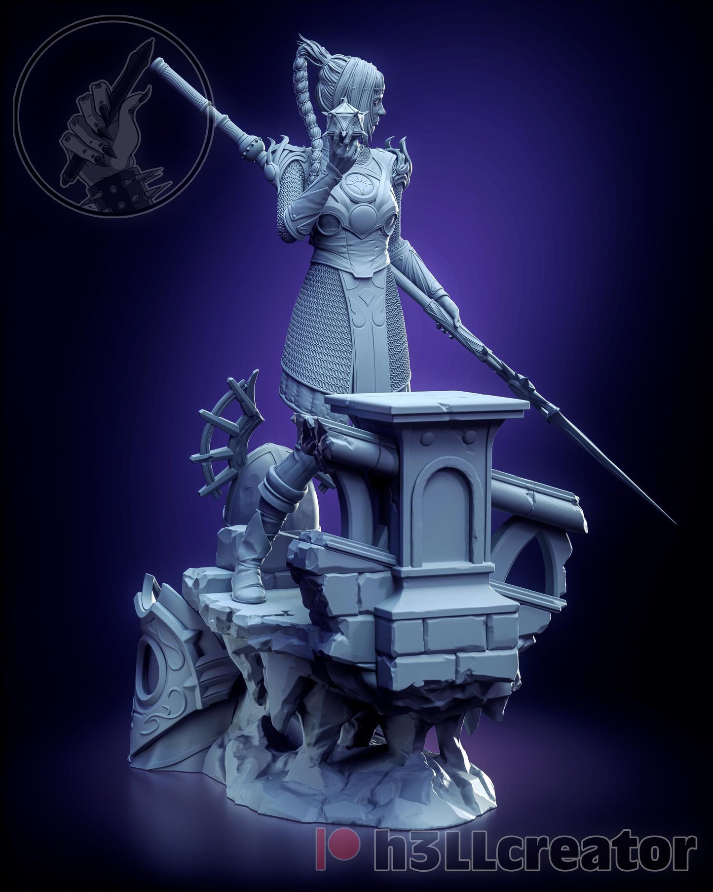 Shadowheart | Baldur’s Gate 3 | 1:12 Scale | Resin 3d printed Model | Unpainted Statue