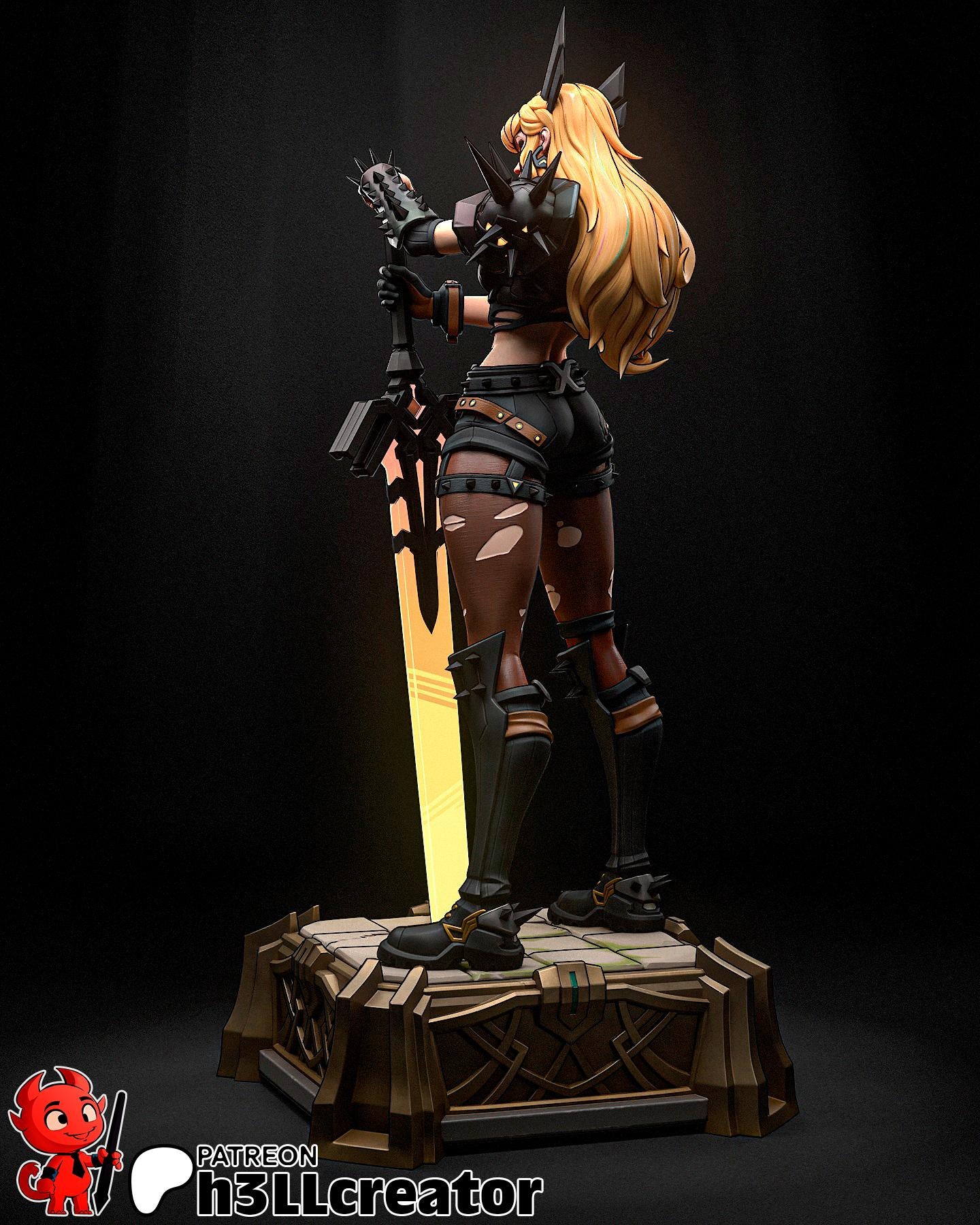 Magik statue (Unpainted) | Marvel Rivals | Resin 3D Printed Model