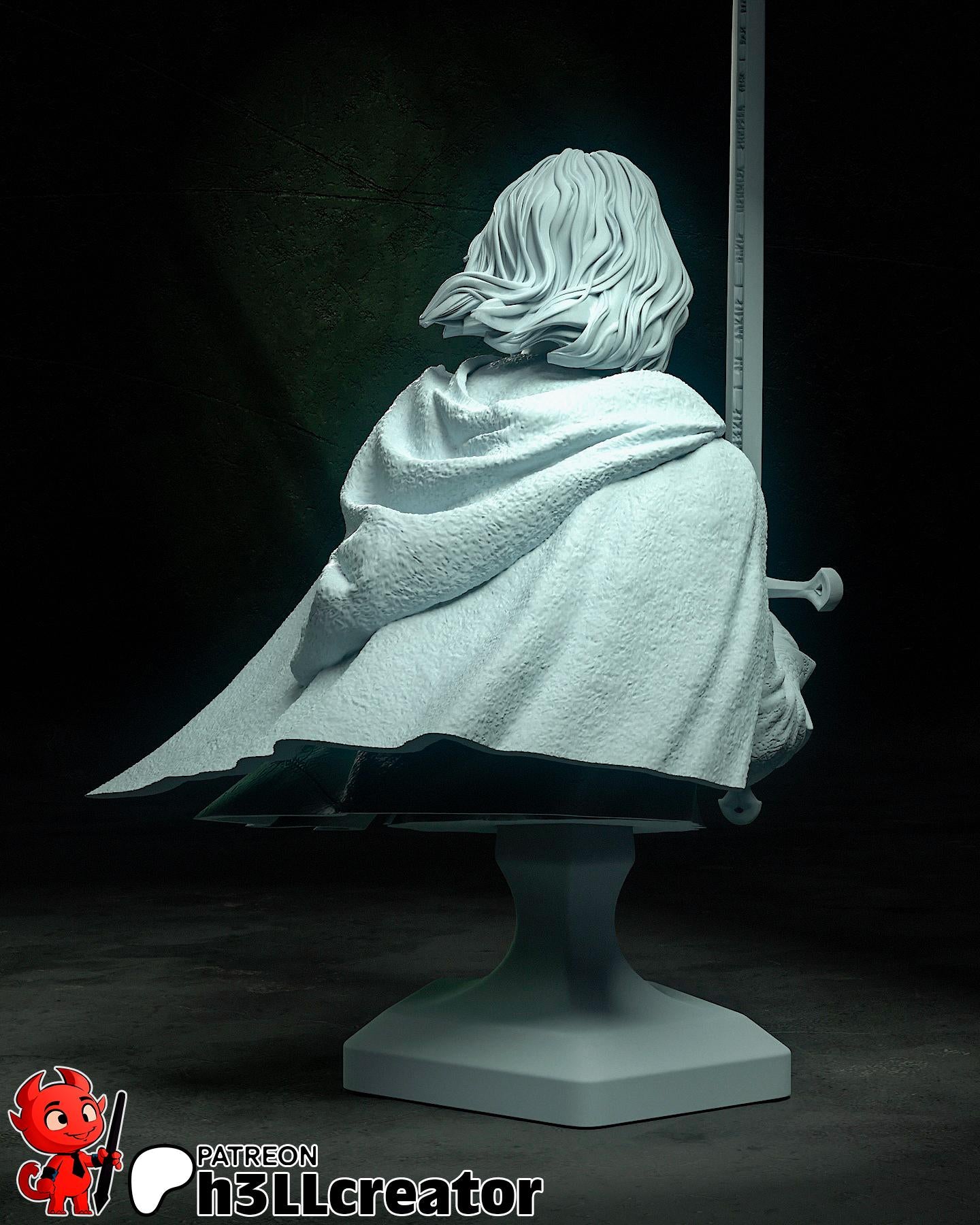 Aragorn Figure (Unpainted) | Lord Of The Rings | Resin 3d printed Model | DIY kit