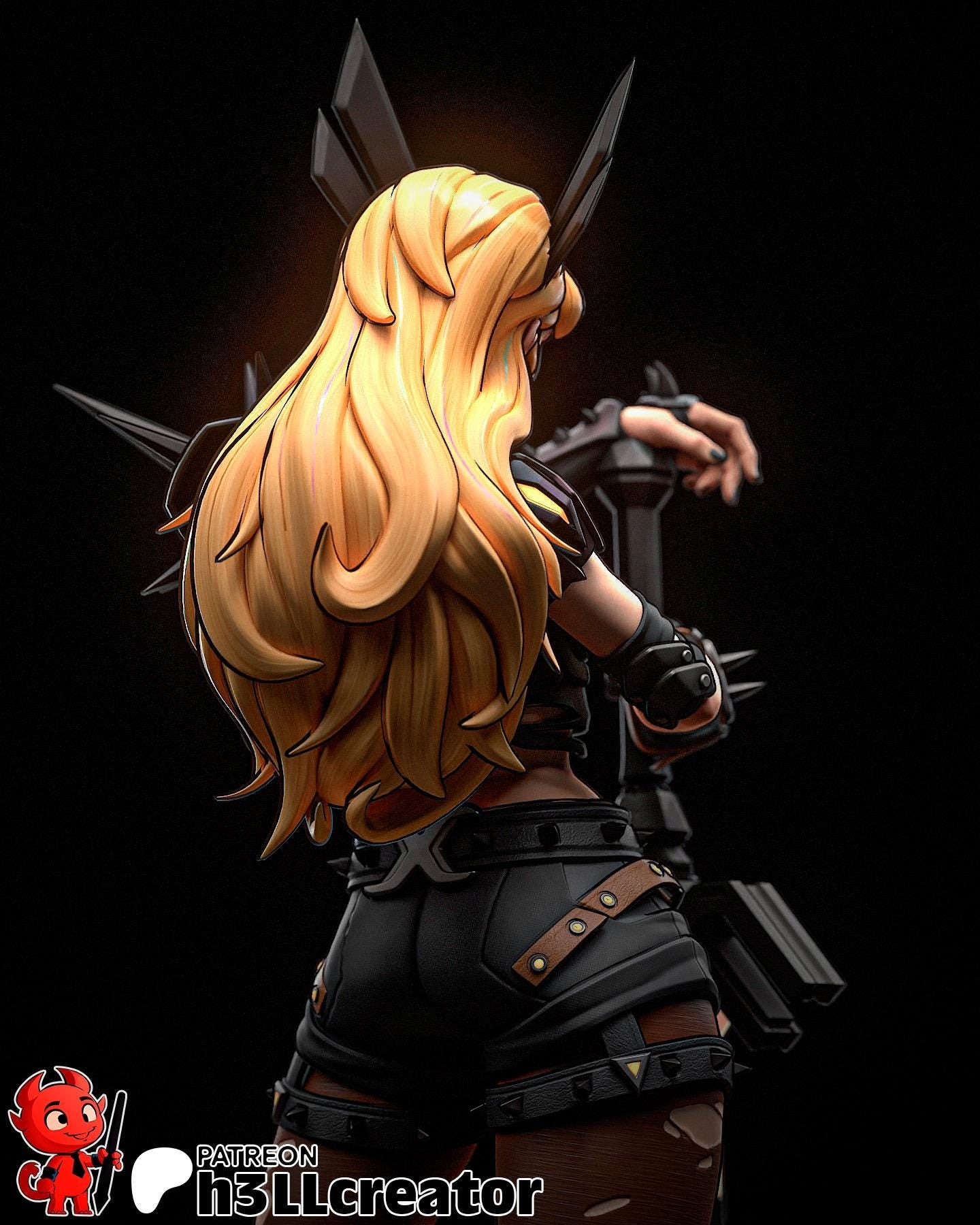 Magik statue (Unpainted) | Marvel Rivals | Resin 3D Printed Model