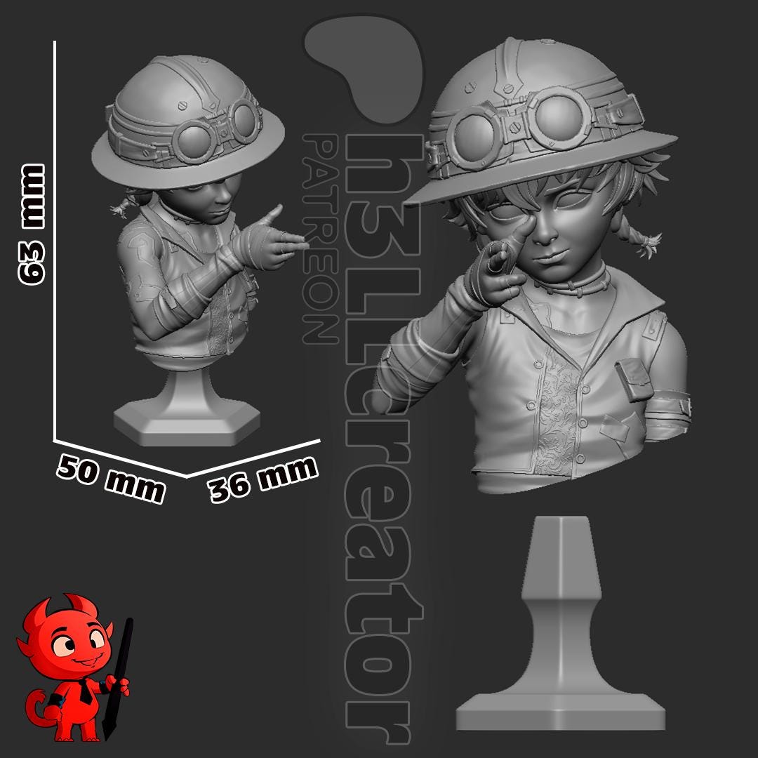 Isha (Unpainted) | Arcane | League of Legends | Resin 3d printed statue | DIY kit