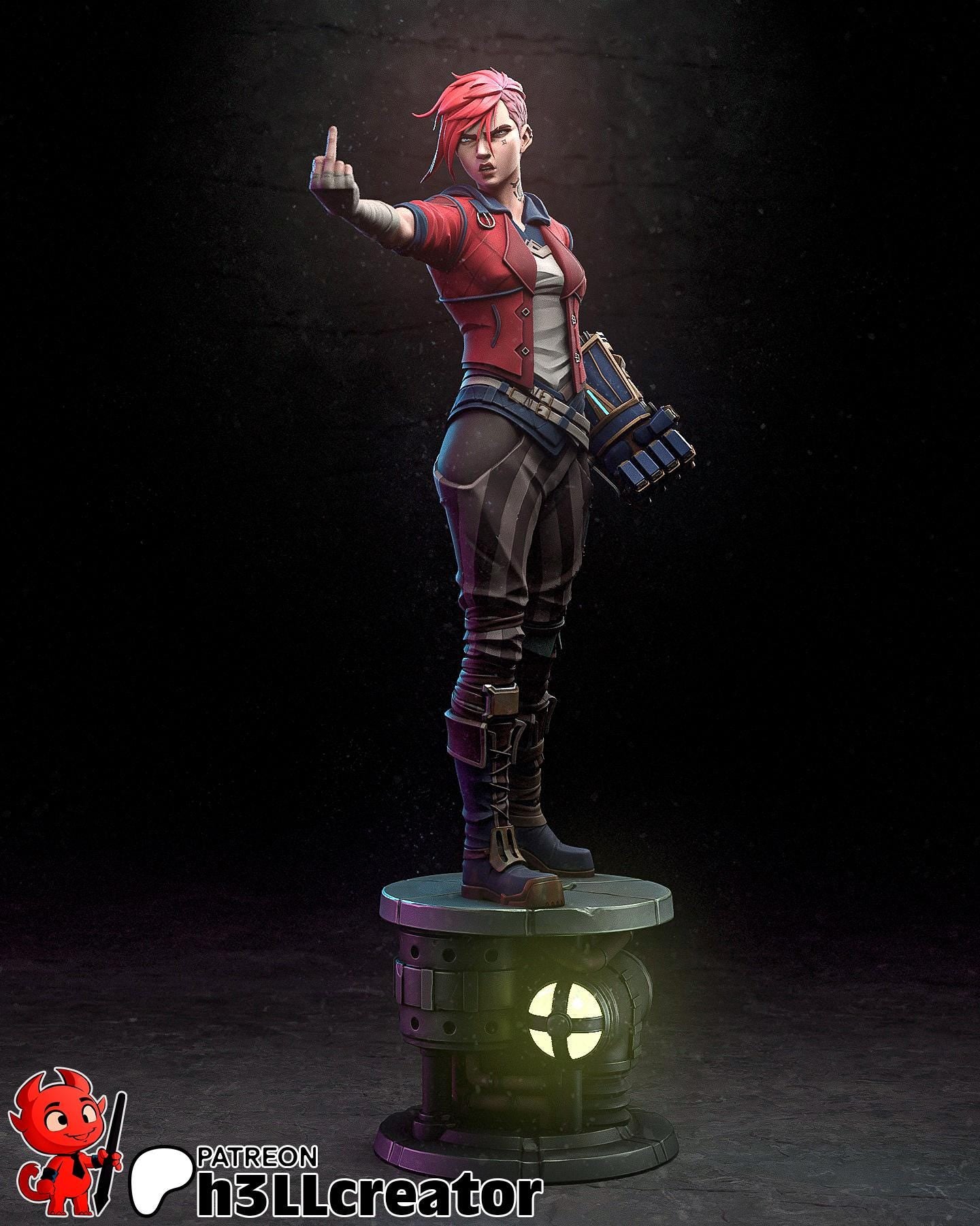Vi Figure (unpainted) | Arcane | Resin 3D Printed Model | DIY Kit