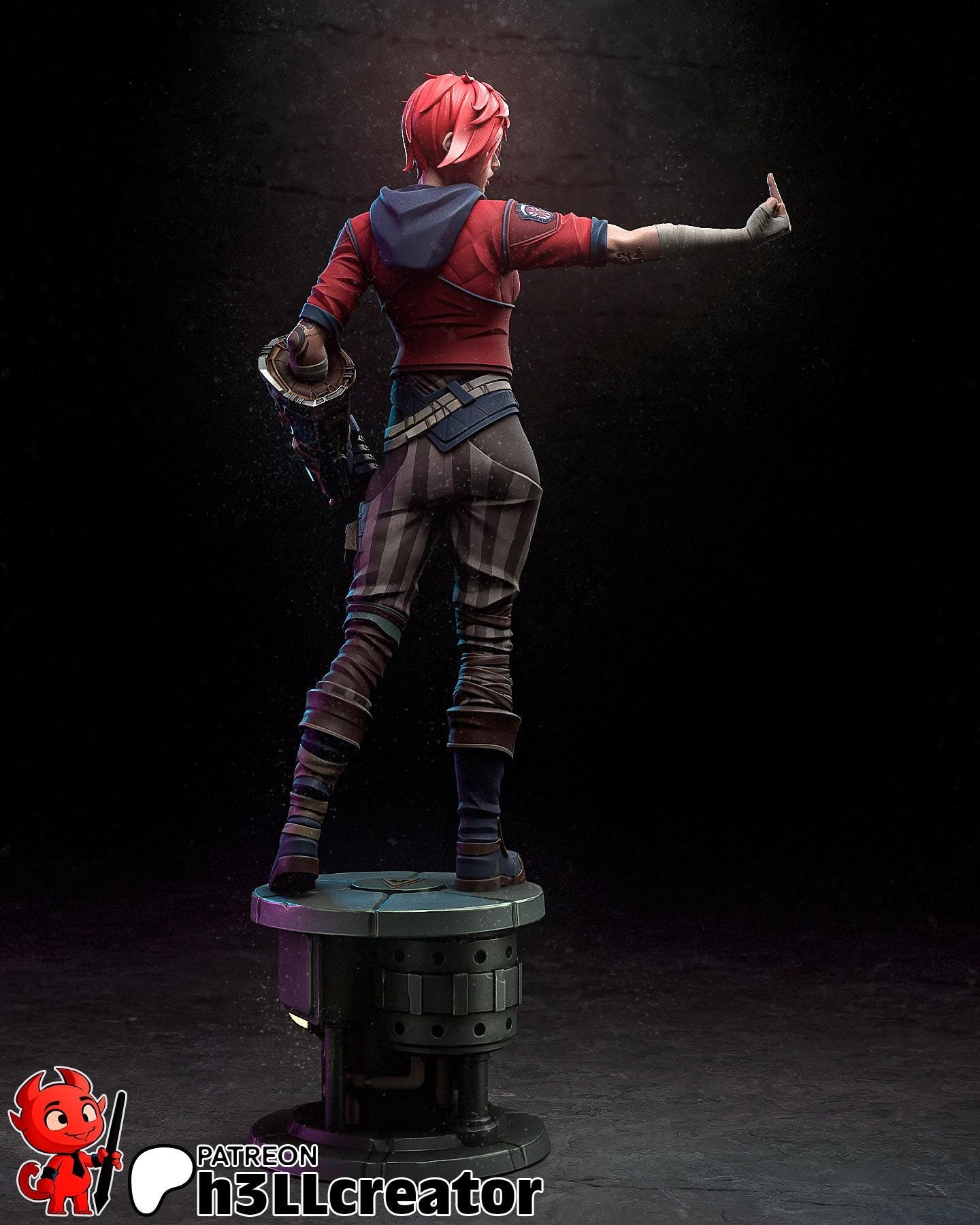 Vi Figure (unpainted) | Arcane | Resin 3D Printed Model | DIY Kit