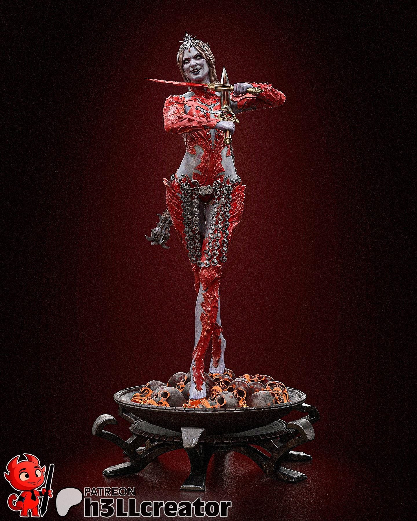 Orin (Unpainted)| Baldur’s Gate 3 | 1:12 Scale | Resin 3d printed Model | DIY kit