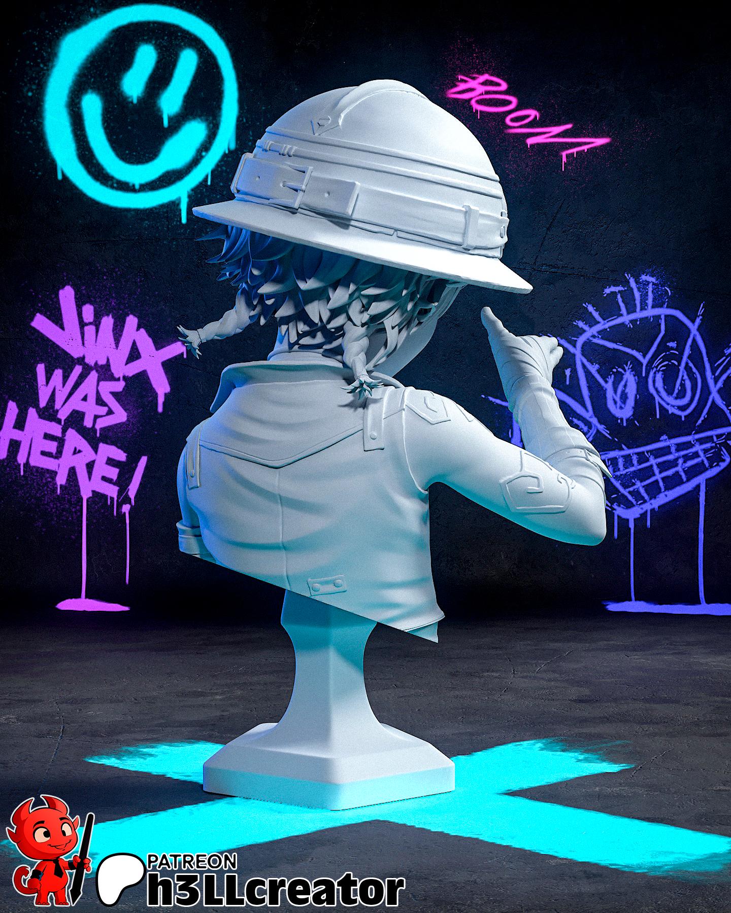 Isha (Unpainted) | Arcane | League of Legends | Resin 3d printed statue | DIY kit