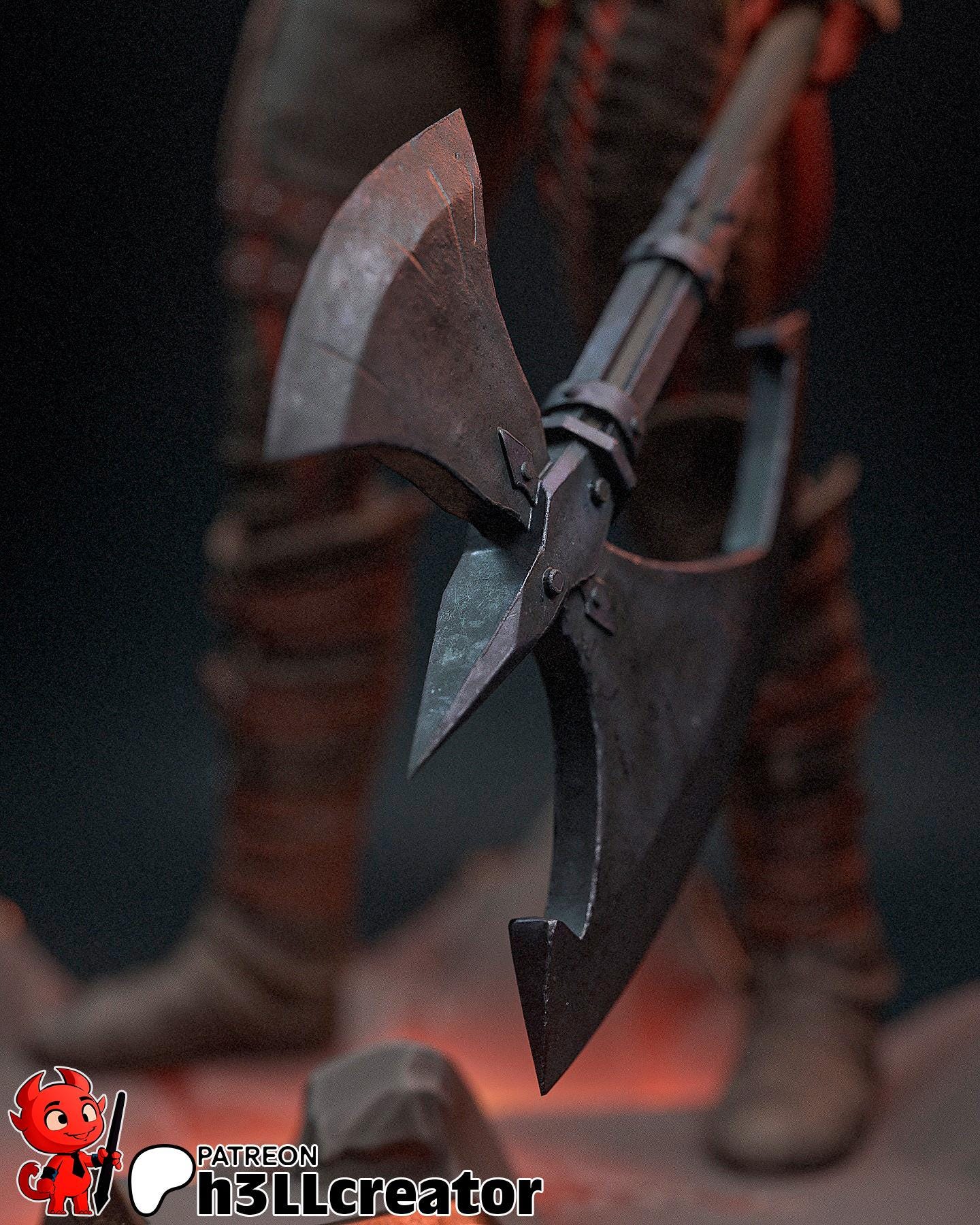 Karlach (Unpainted) | Baldur’s Gate 3 | 1:12 Scale | Resin 3d printed Model | DIY kit