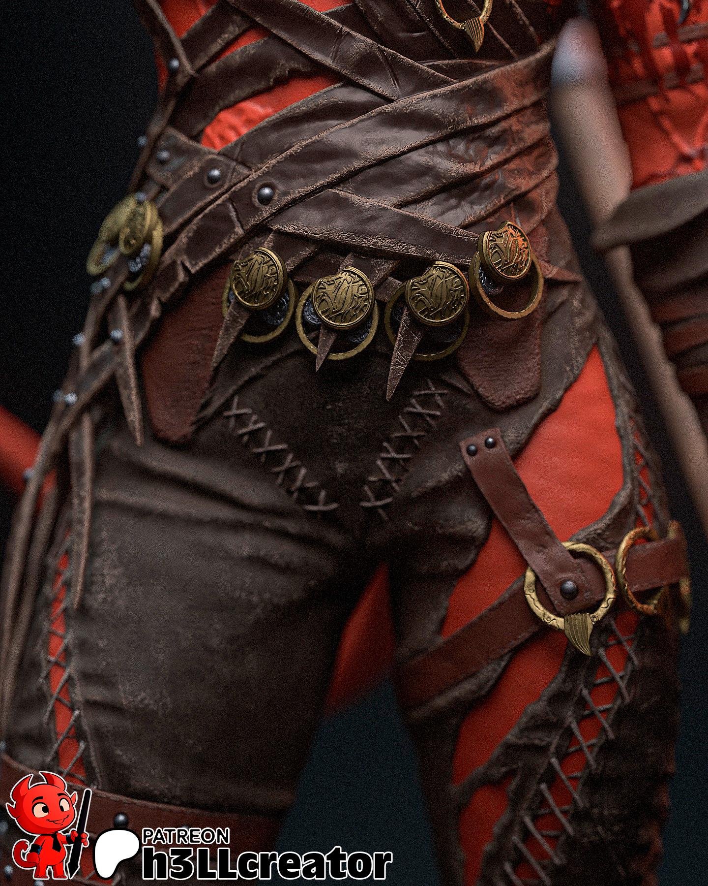 Karlach (Unpainted) | Baldur’s Gate 3 | 1:12 Scale | Resin 3d printed Model | DIY kit