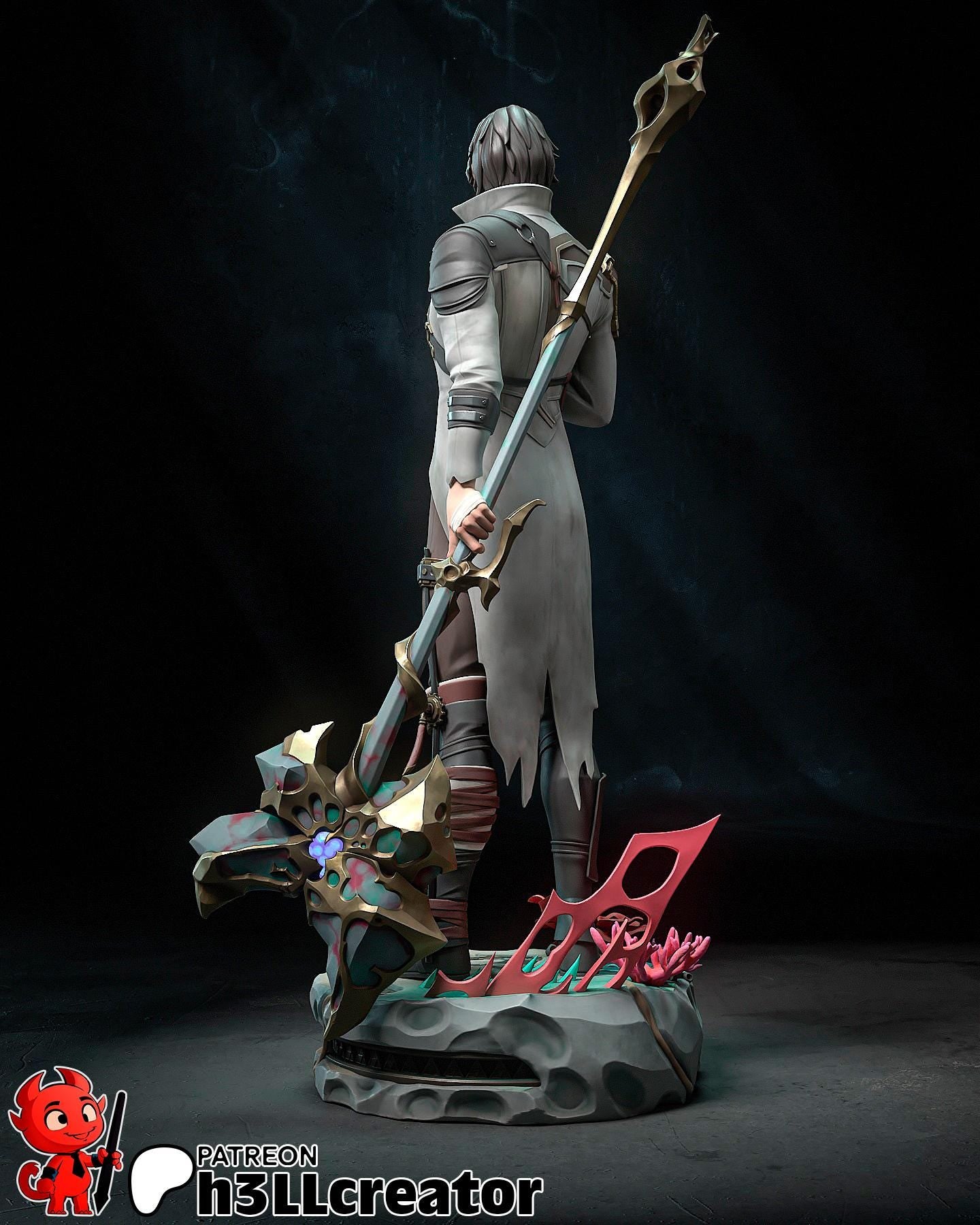 Jayce Figure (Unpainted)| Arcane | Resin 3D Printed Model | DIY Kit