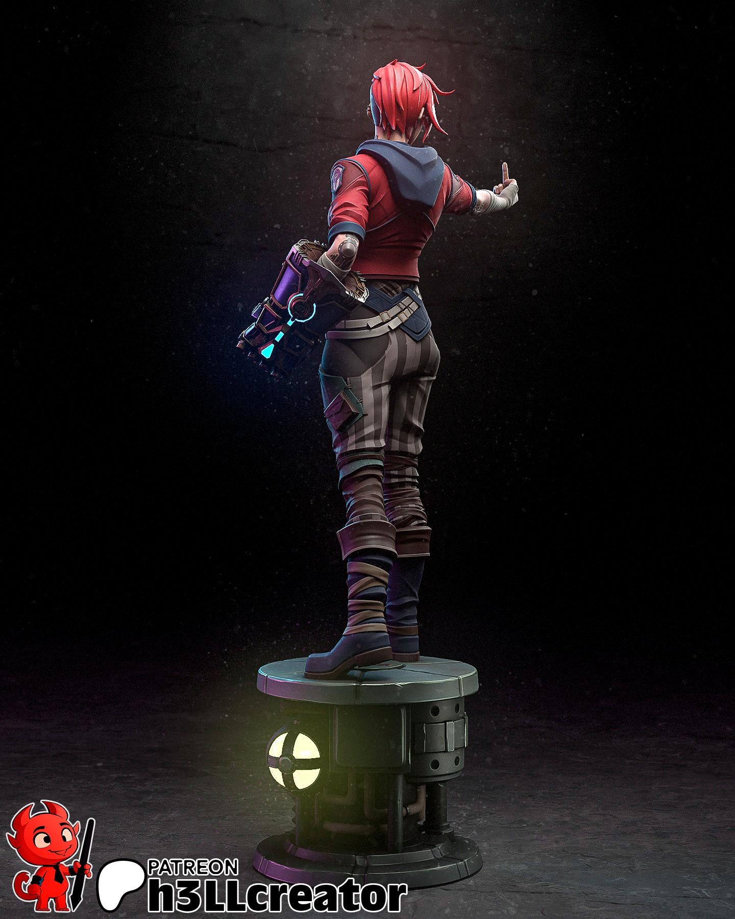 Vi Figure (unpainted) | Arcane | Resin 3D Printed Model | DIY Kit