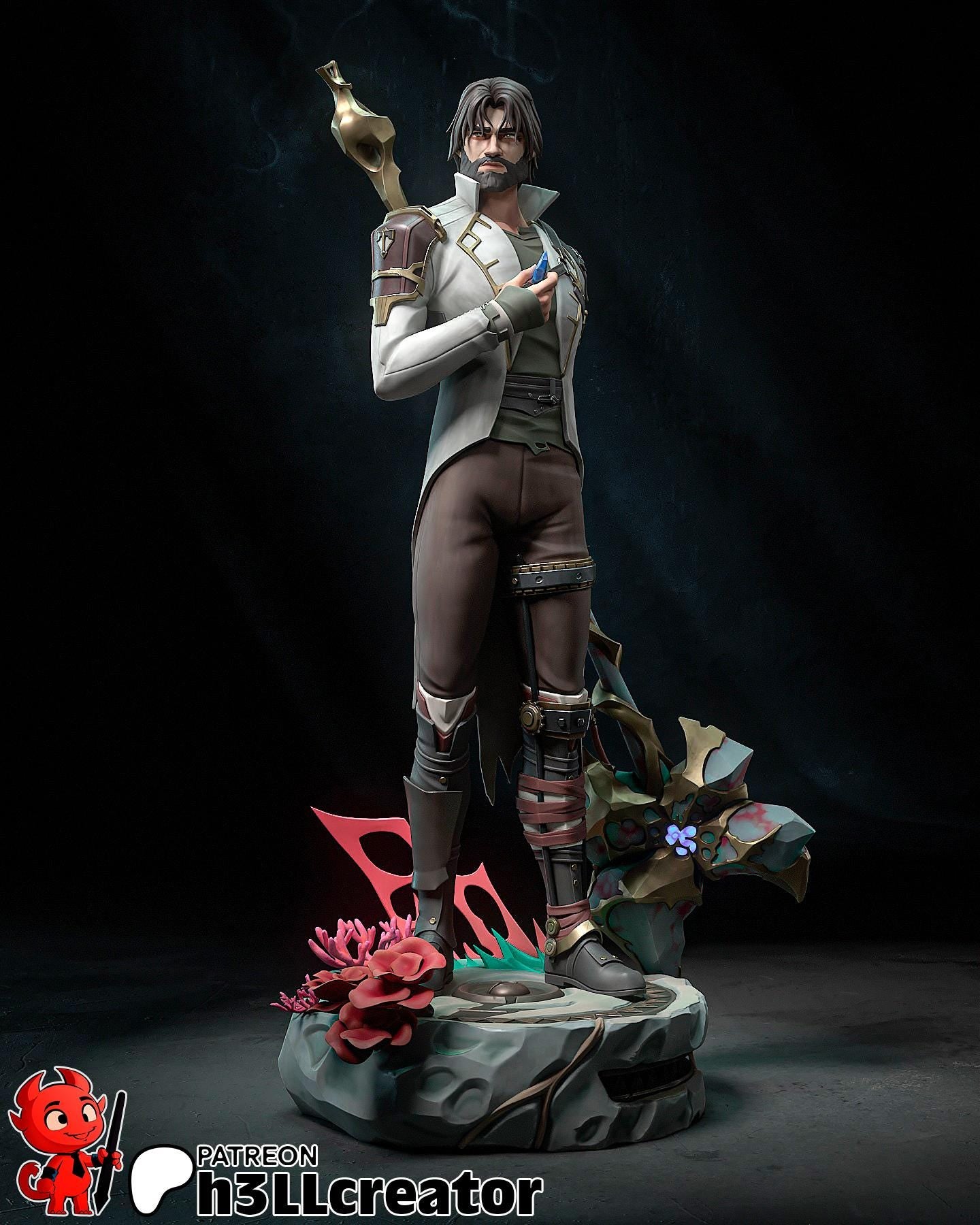 Jayce Figure (Unpainted)| Arcane | Resin 3D Printed Model | DIY Kit