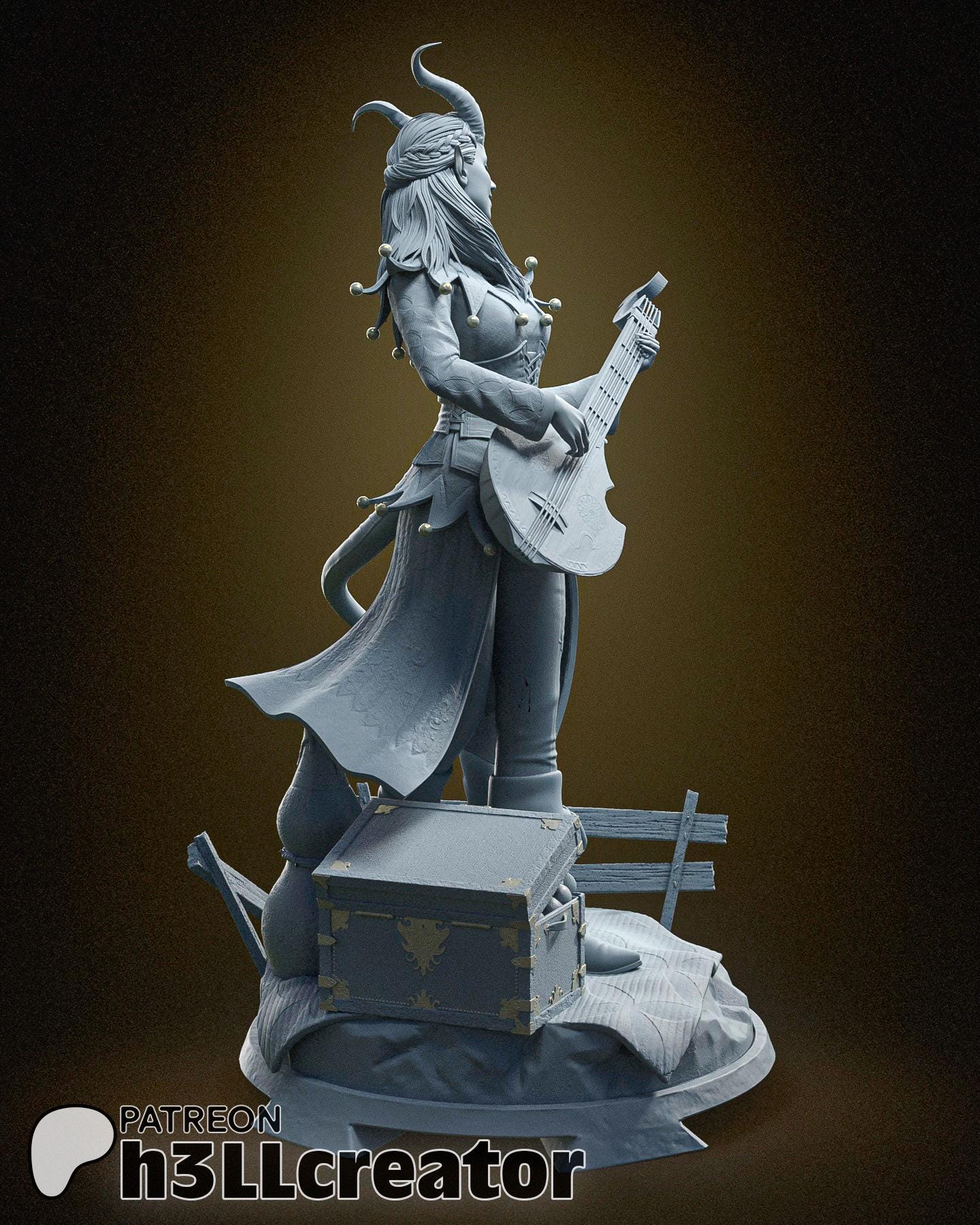 Alfira | Baldur’s Gate 3 (Unpainted) | 1:12 Scale | Resin 3d printed Model