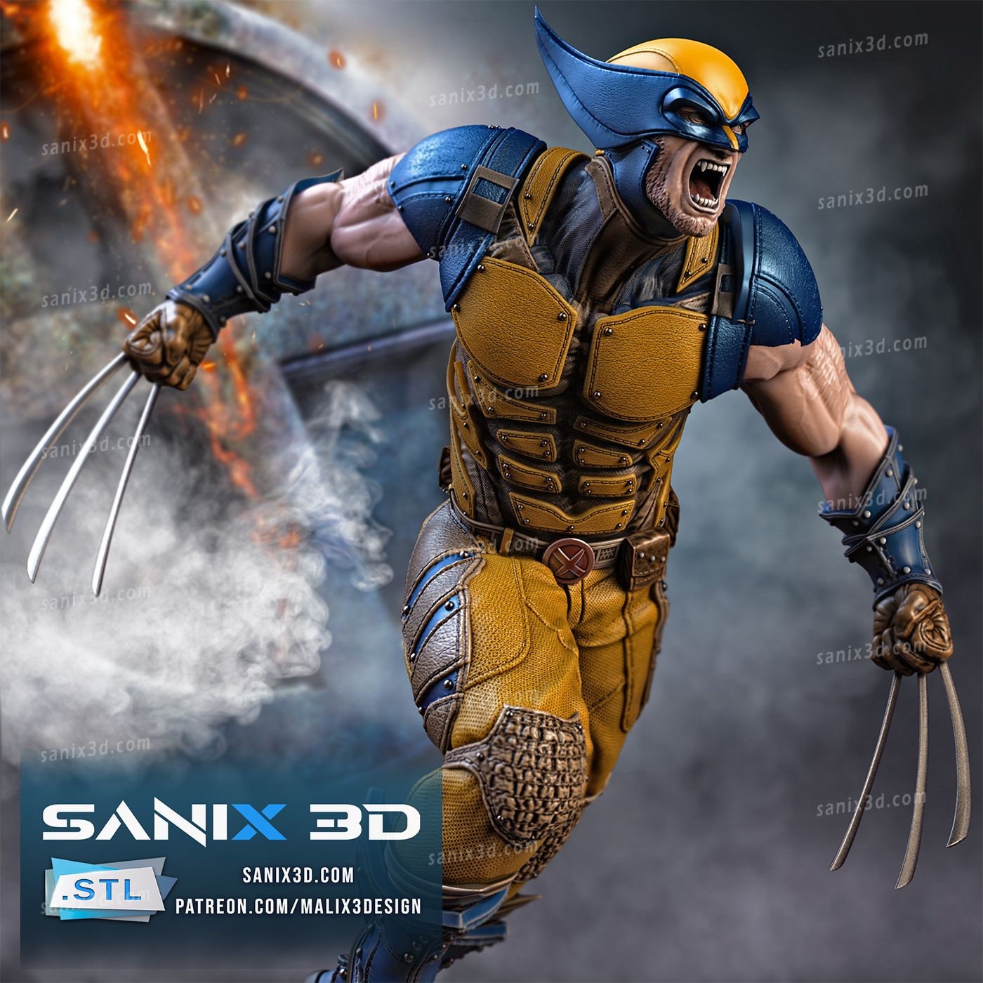 Deadpool and Wolverine | Resin 3d printed Model | unpainted DIY kit