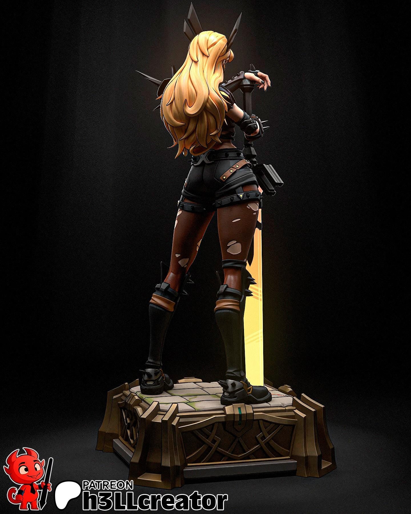 Magik statue (Unpainted) | Marvel Rivals | Resin 3D Printed Model