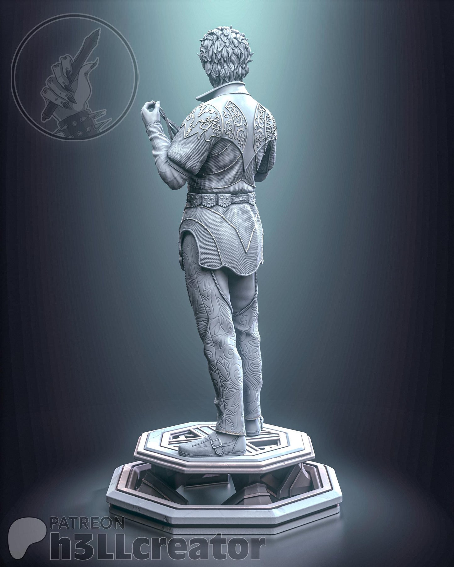 Astarion (Unpainted) | Baldur’s Gate 3 | 1:12 Scale | Resin 3d printed Model | Sculpture to paint