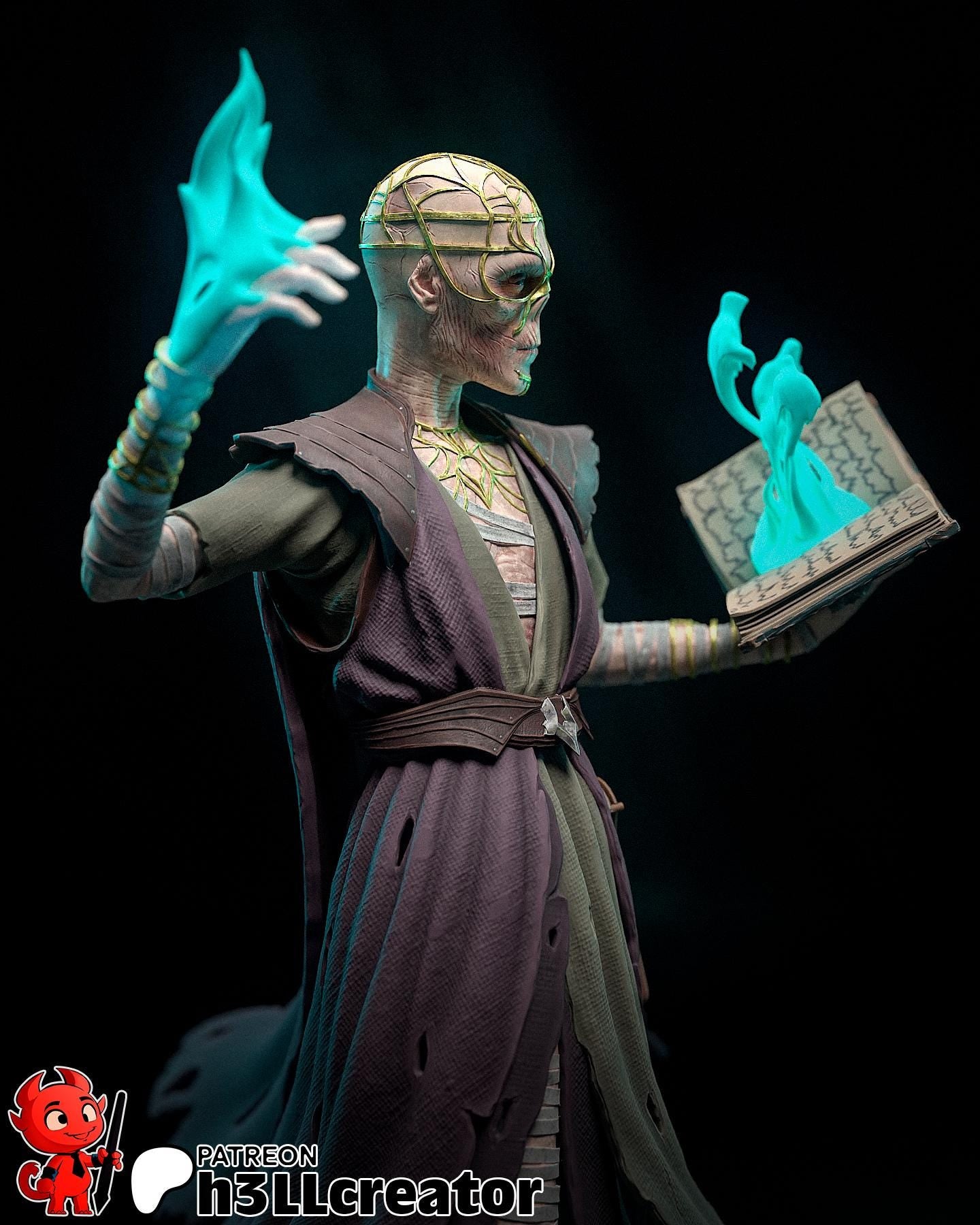 Withers (Unpainted) | Baldur’s Gate 3 | 1:12 Scale | Resin 3d printed Model | DIY kit