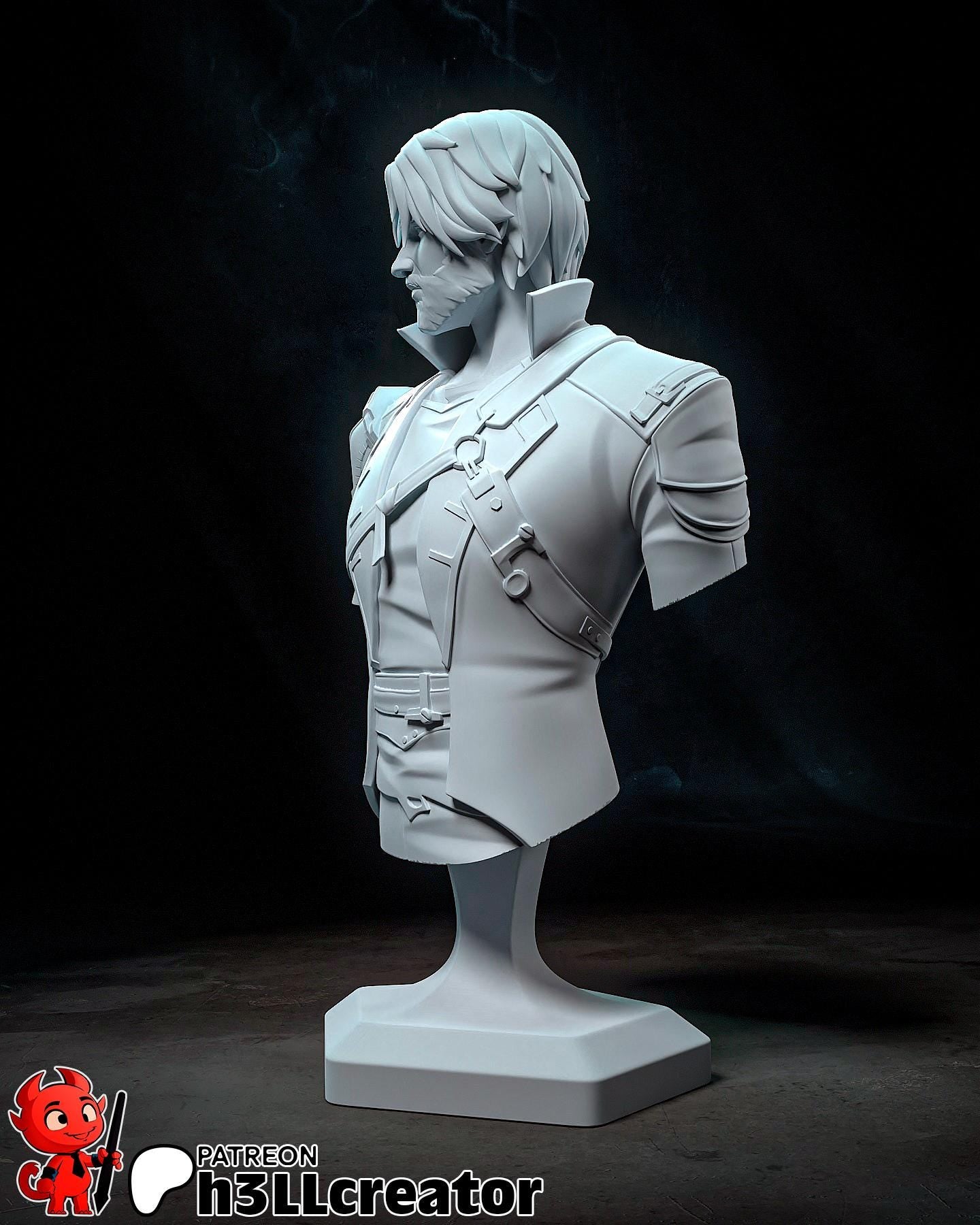 Jayce Figure (Unpainted)| Arcane | Resin 3D Printed Model | DIY Kit