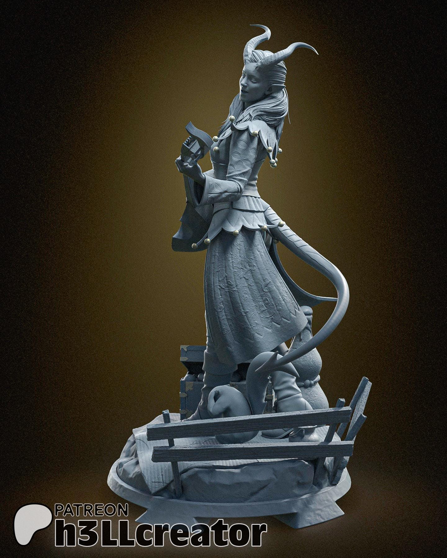 Alfira | Baldur’s Gate 3 (Unpainted) | 1:12 Scale | Resin 3d printed Model