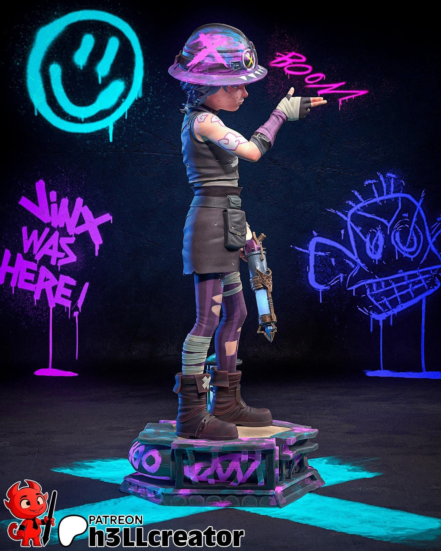 Isha (Unpainted) | Arcane | League of Legends | Resin 3d printed statue | DIY kit