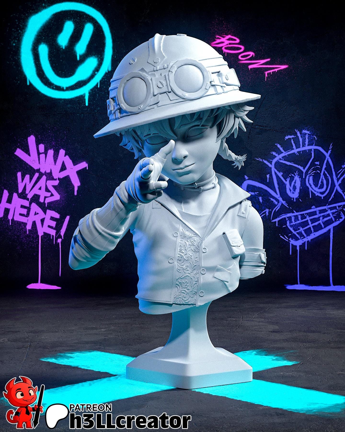 Isha (Unpainted) | Arcane | League of Legends | Resin 3d printed statue | DIY kit