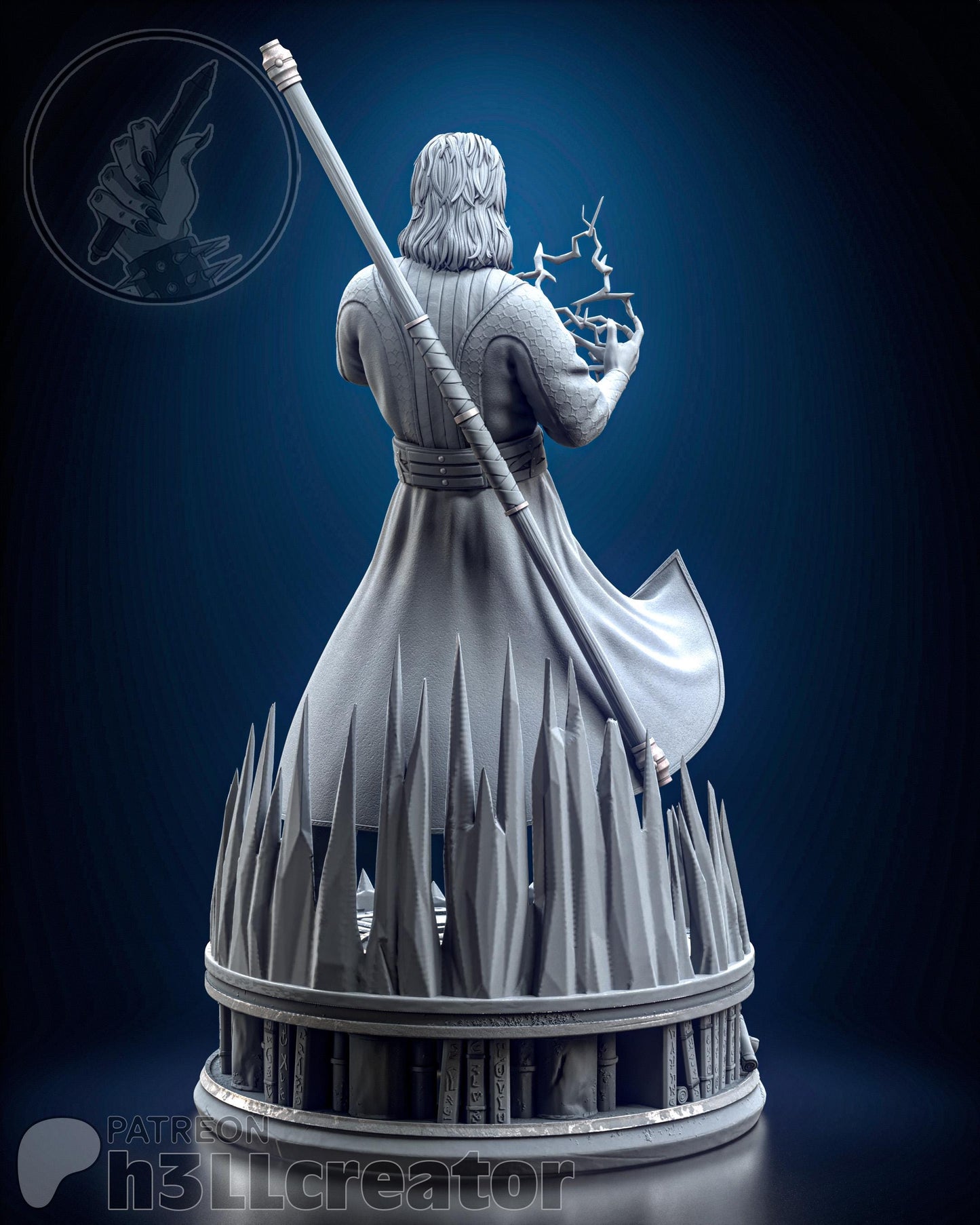 Gale | Baldur’s Gate 3 | 1:12 Scale | Resin 3d printed Model | Sculpture to paint