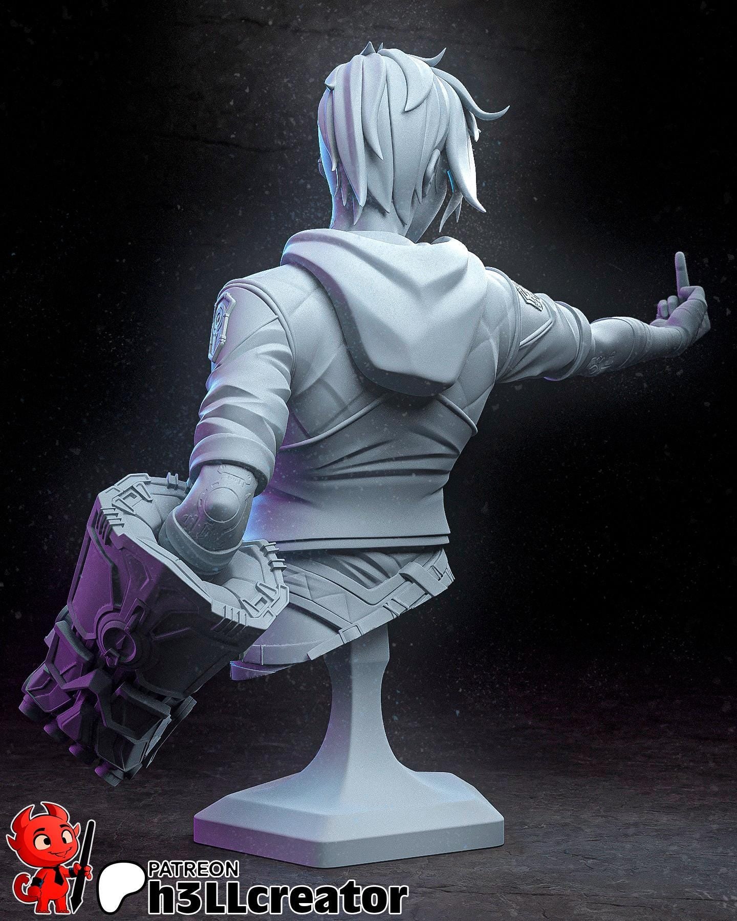 Vi Figure (unpainted) | Arcane | Resin 3D Printed Model | DIY Kit