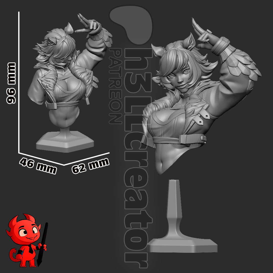 Squirrel Girl Statue (Unpainted) | Marvel Rivals | Resin 3D Printed Model