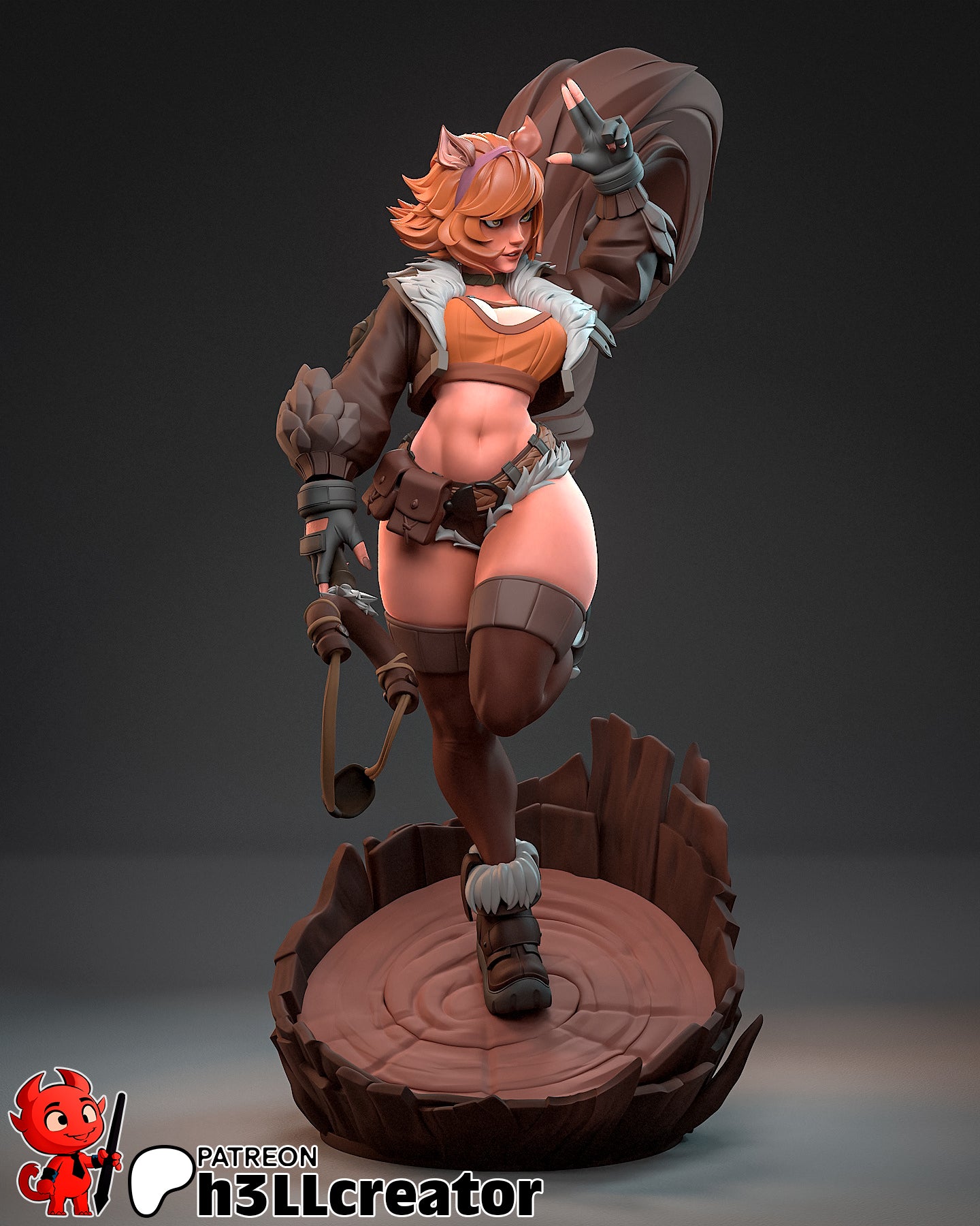 Squirrel Girl Statue (Unpainted) | Marvel Rivals | Resin 3D Printed Model