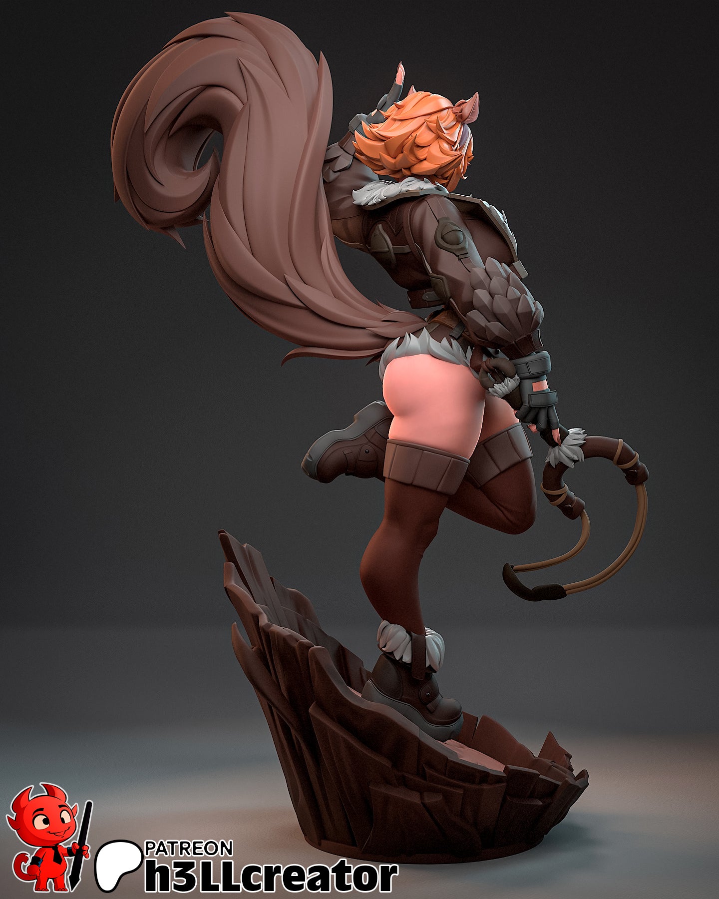 Squirrel Girl Statue (Unpainted) | Marvel Rivals | Resin 3D Printed Model