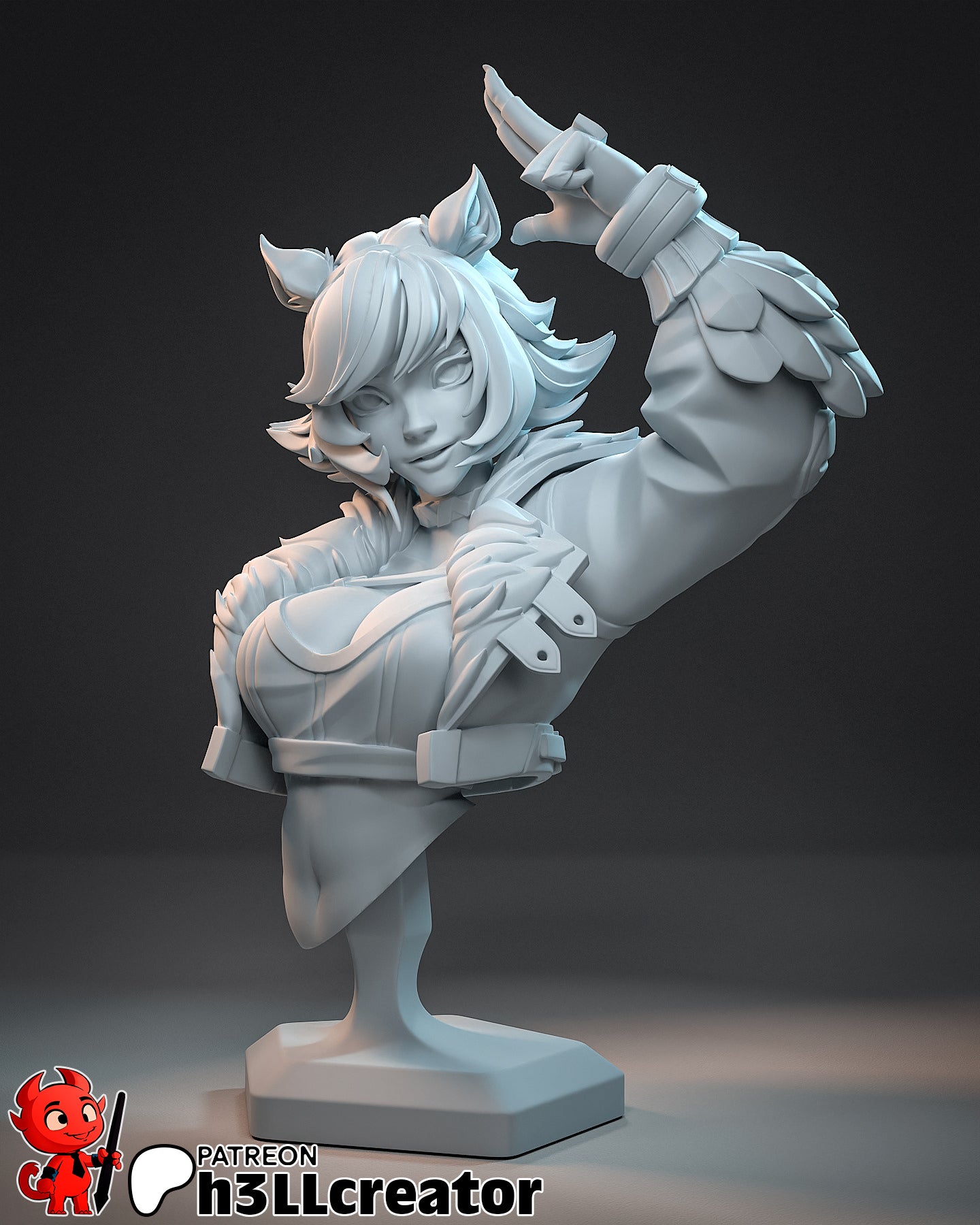 Squirrel Girl Statue (Unpainted) | Marvel Rivals | Resin 3D Printed Model