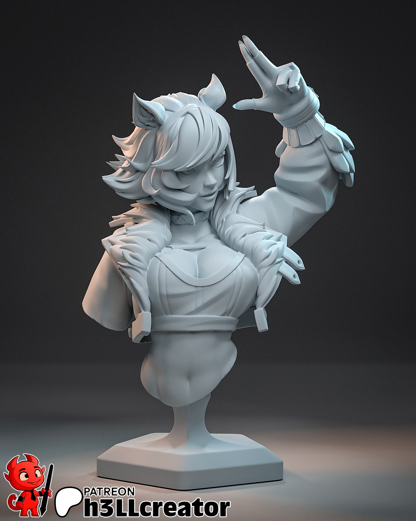 Squirrel Girl Statue (Unpainted) | Marvel Rivals | Resin 3D Printed Model