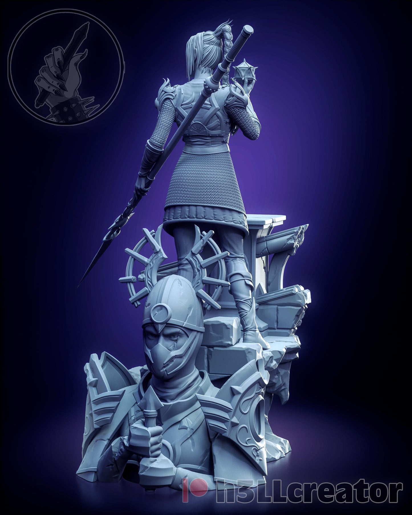 Shadowheart | Baldur’s Gate 3 | 1:12 Scale | Resin 3d printed Model | Unpainted Statue