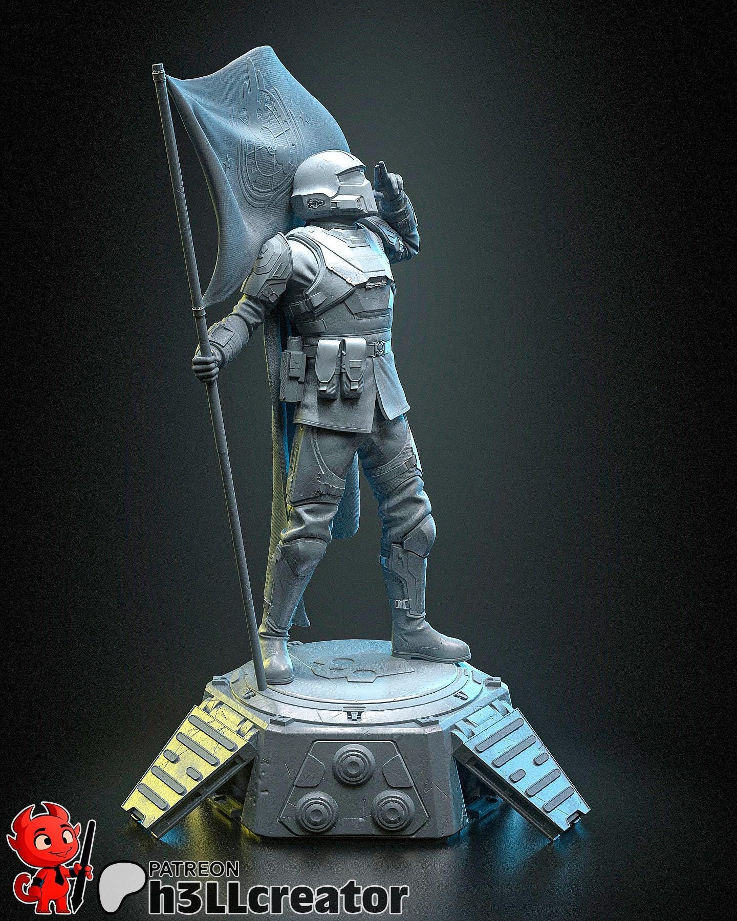 Hell Diver (Unpainted)| 1:12 Scale | Resin 3d printed Model | DIY kit