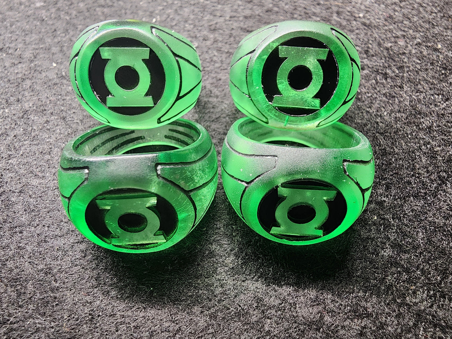 3D Printed Resing Green Lantern Ring