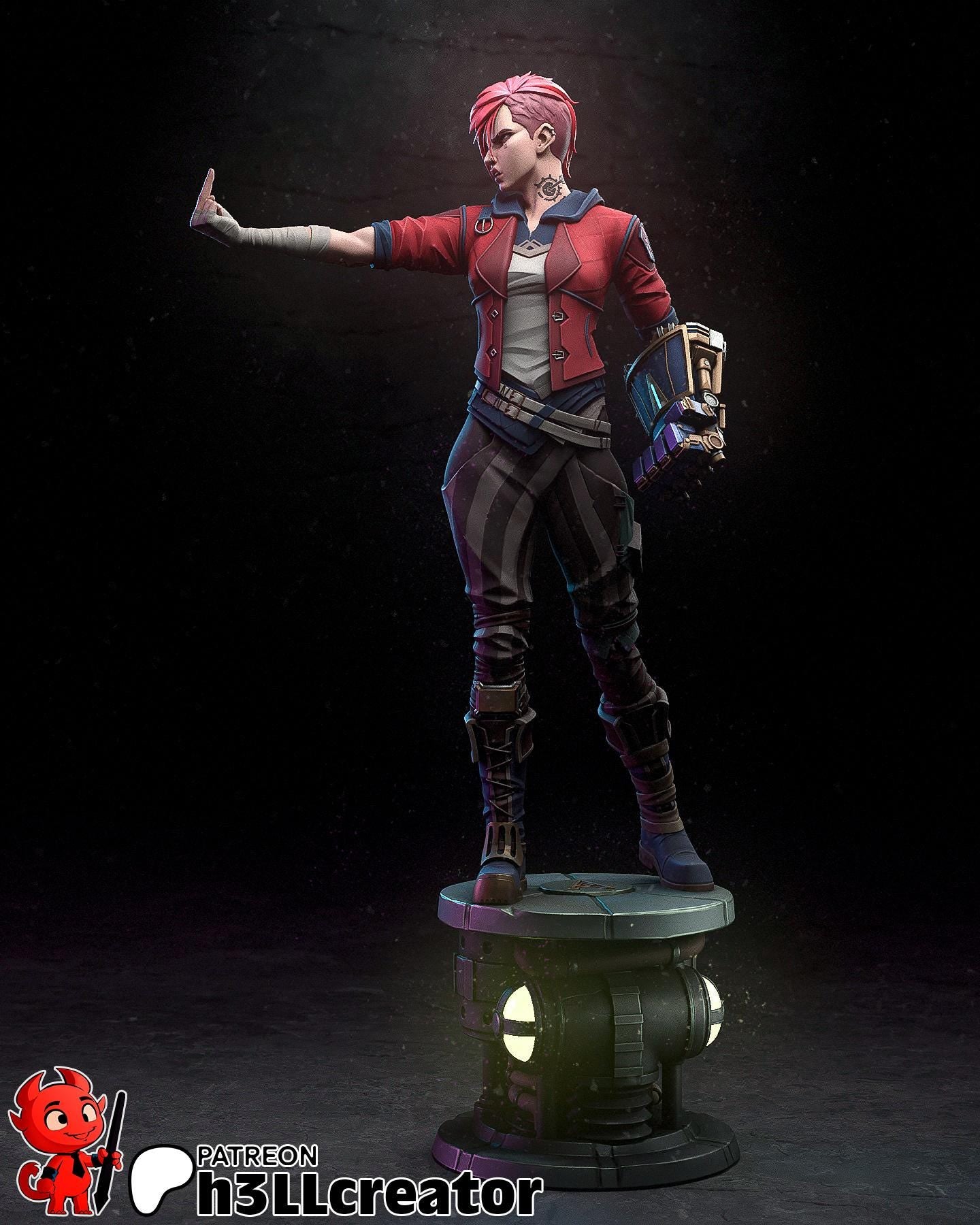 Vi Figure (unpainted) | Arcane | Resin 3D Printed Model | DIY Kit