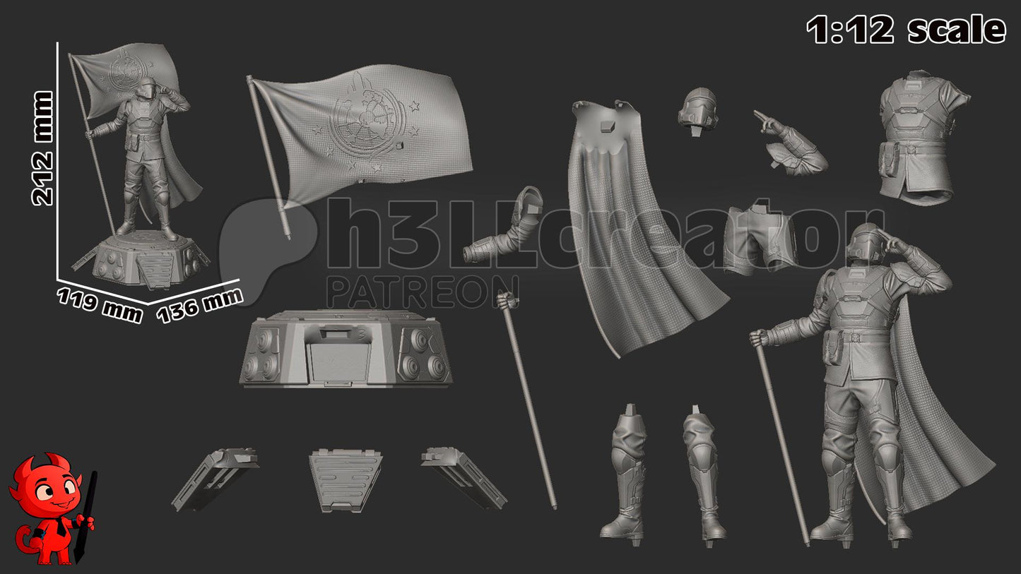 Hell Diver (Unpainted)| 1:12 Scale | Resin 3d printed Model | DIY kit