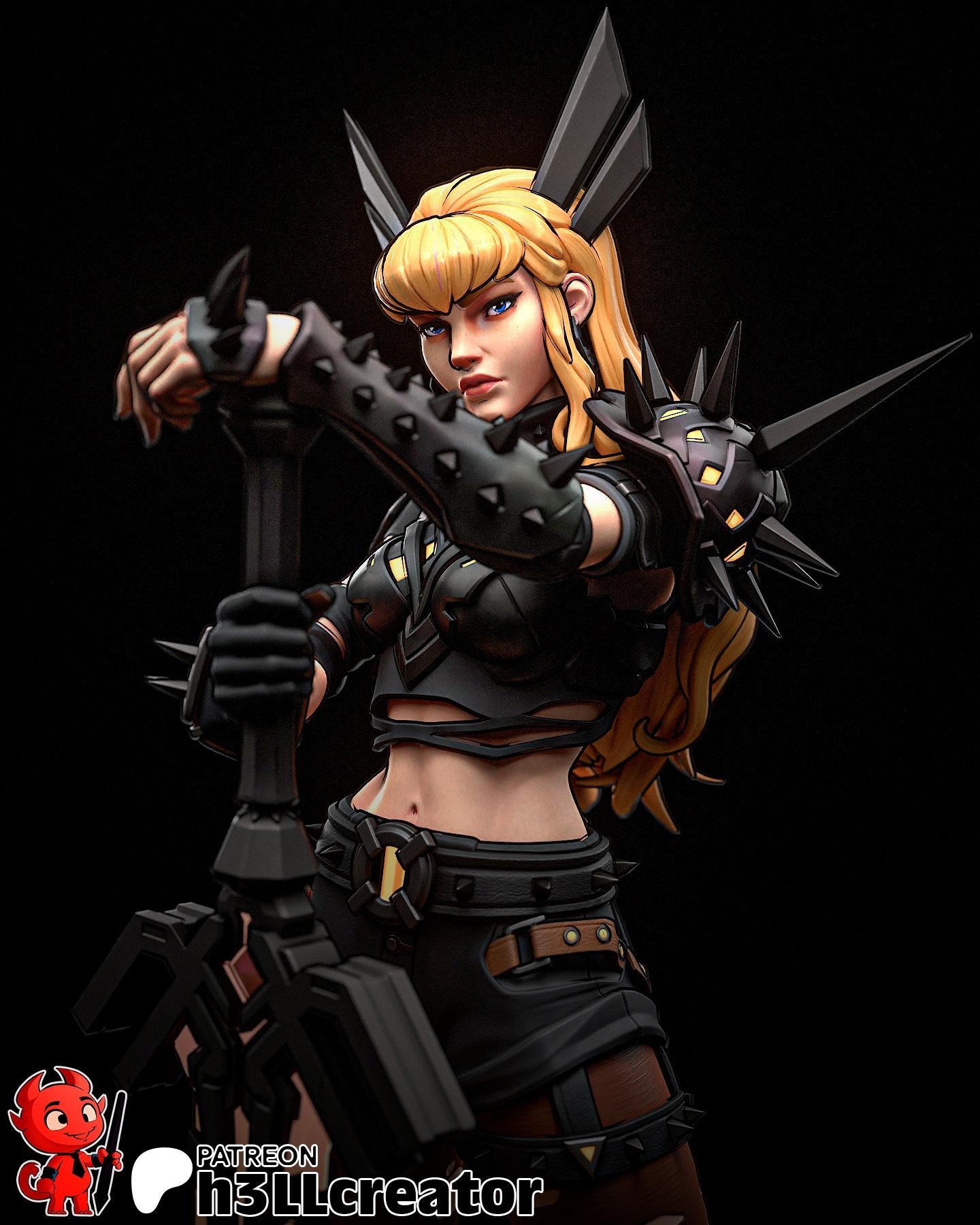 Magik statue (Unpainted) | Marvel Rivals | Resin 3D Printed Model