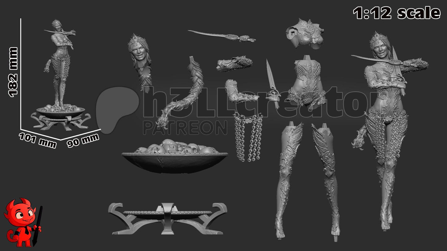 Orin (Unpainted)| Baldur’s Gate 3 | 1:12 Scale | Resin 3d printed Model | DIY kit