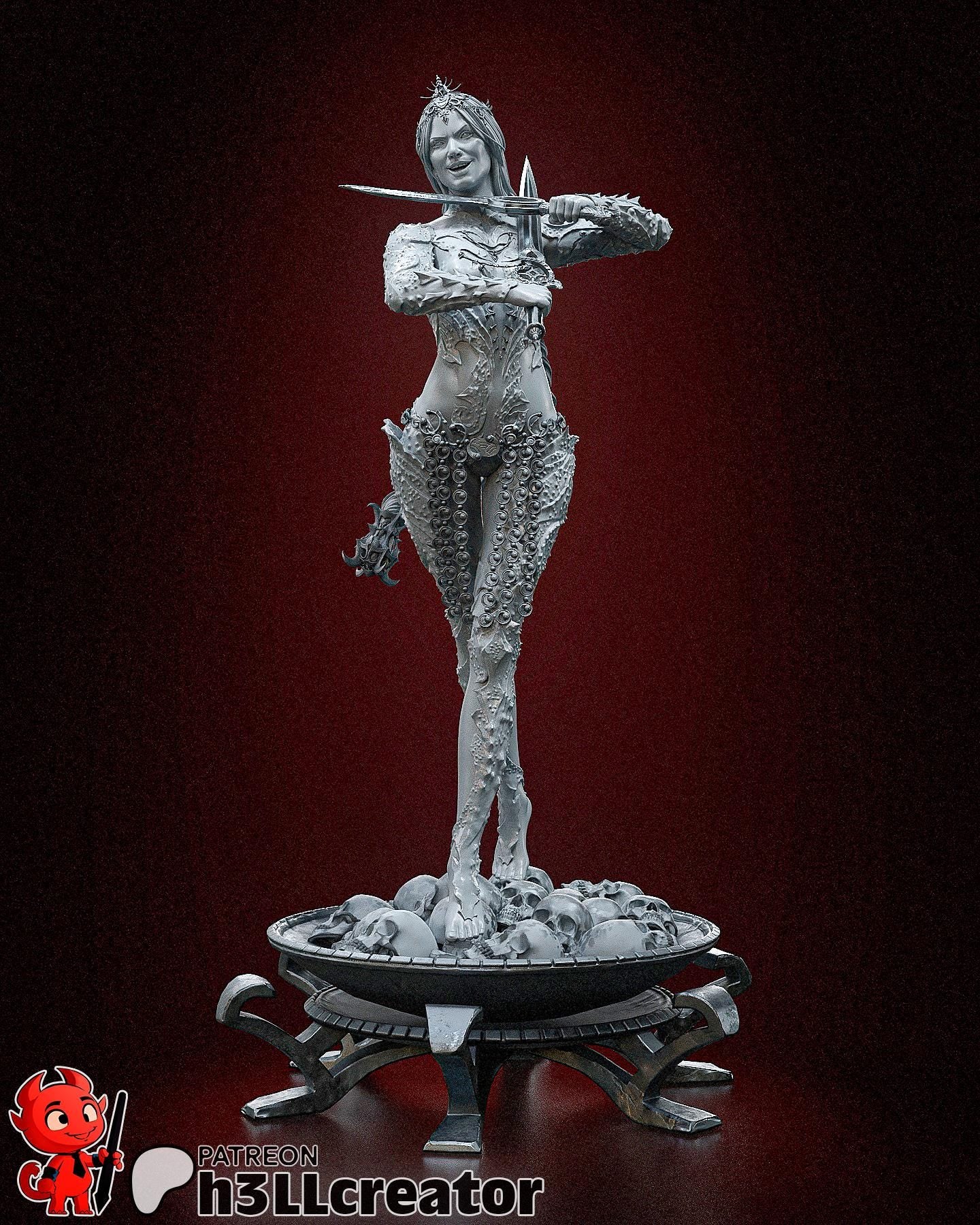 Orin (Unpainted)| Baldur’s Gate 3 | 1:12 Scale | Resin 3d printed Model | DIY kit