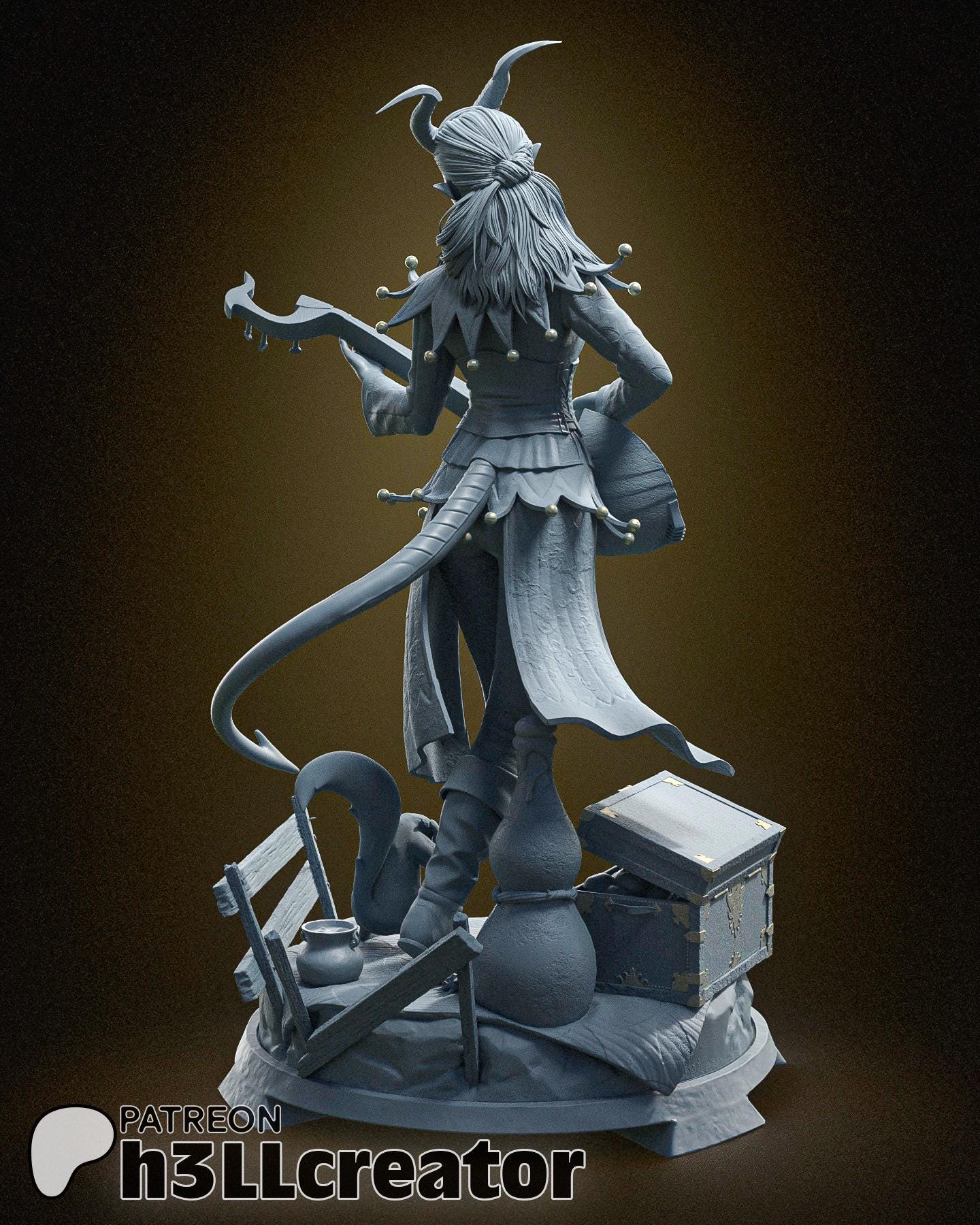 Alfira | Baldur’s Gate 3 (Unpainted) | 1:12 Scale | Resin 3d printed Model