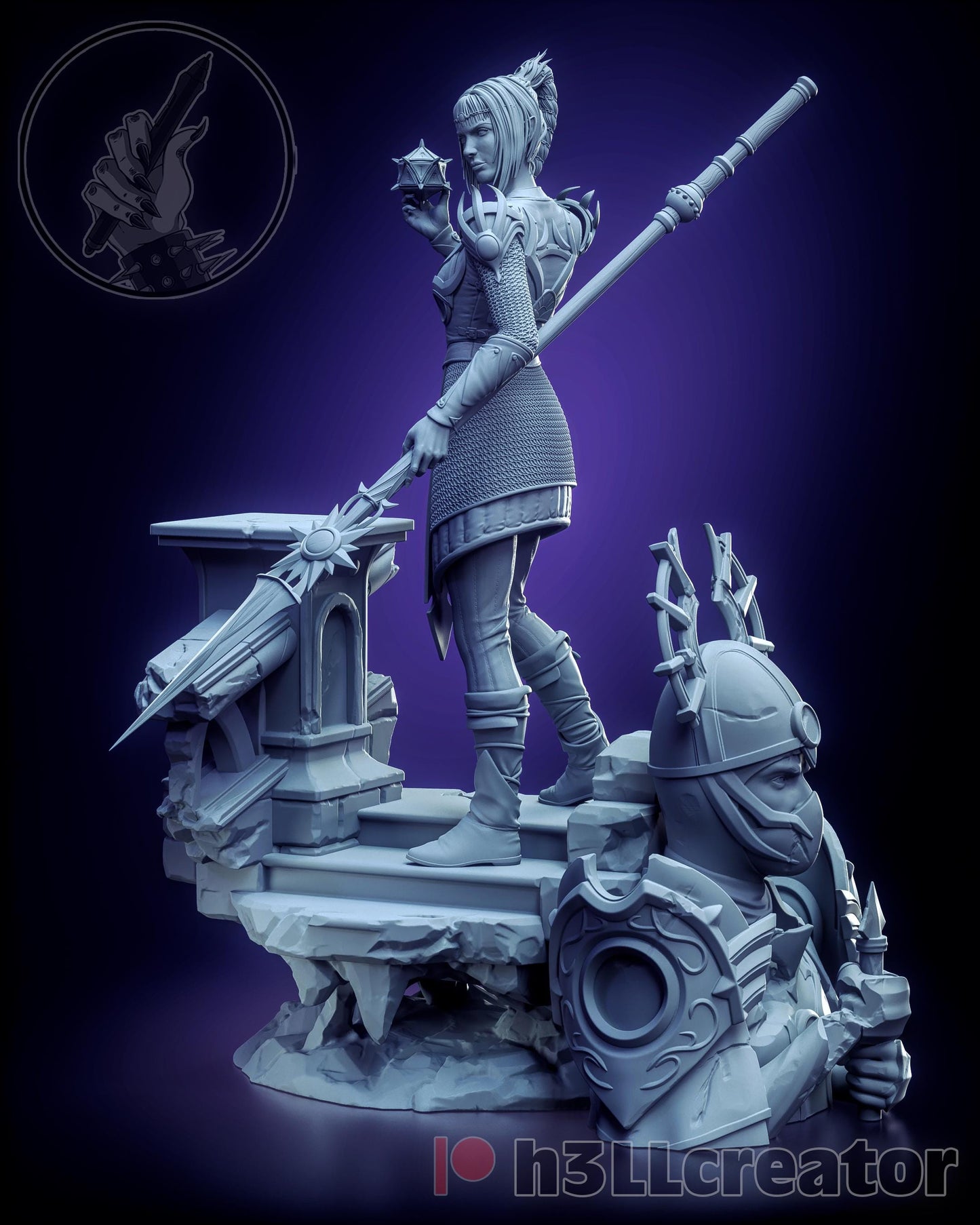 Shadowheart | Baldur’s Gate 3 | 1:12 Scale | Resin 3d printed Model | Unpainted Statue