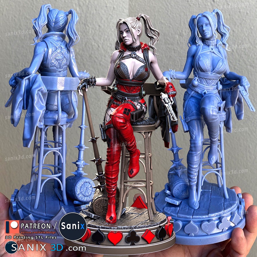 Harley Quinn | DC comic | Batman - The Joker | unpainted DIY kit