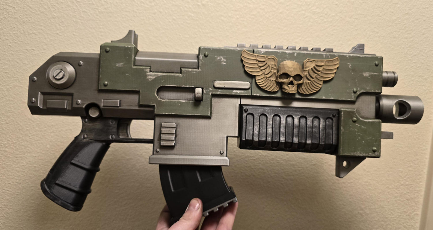 3D-Printed Warhammer 40k Bolt Rifle 3D printed cosplay prop
