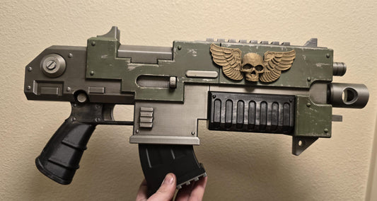 3D-Printed Warhammer 40k Bolt Rifle 3D printed cosplay prop