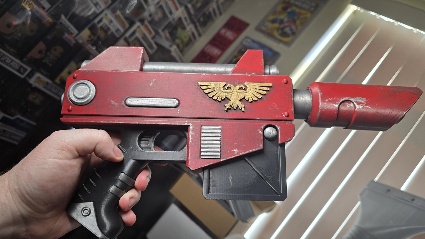 3D-Printed Warhammer 40k LasPistol cosplay Prop