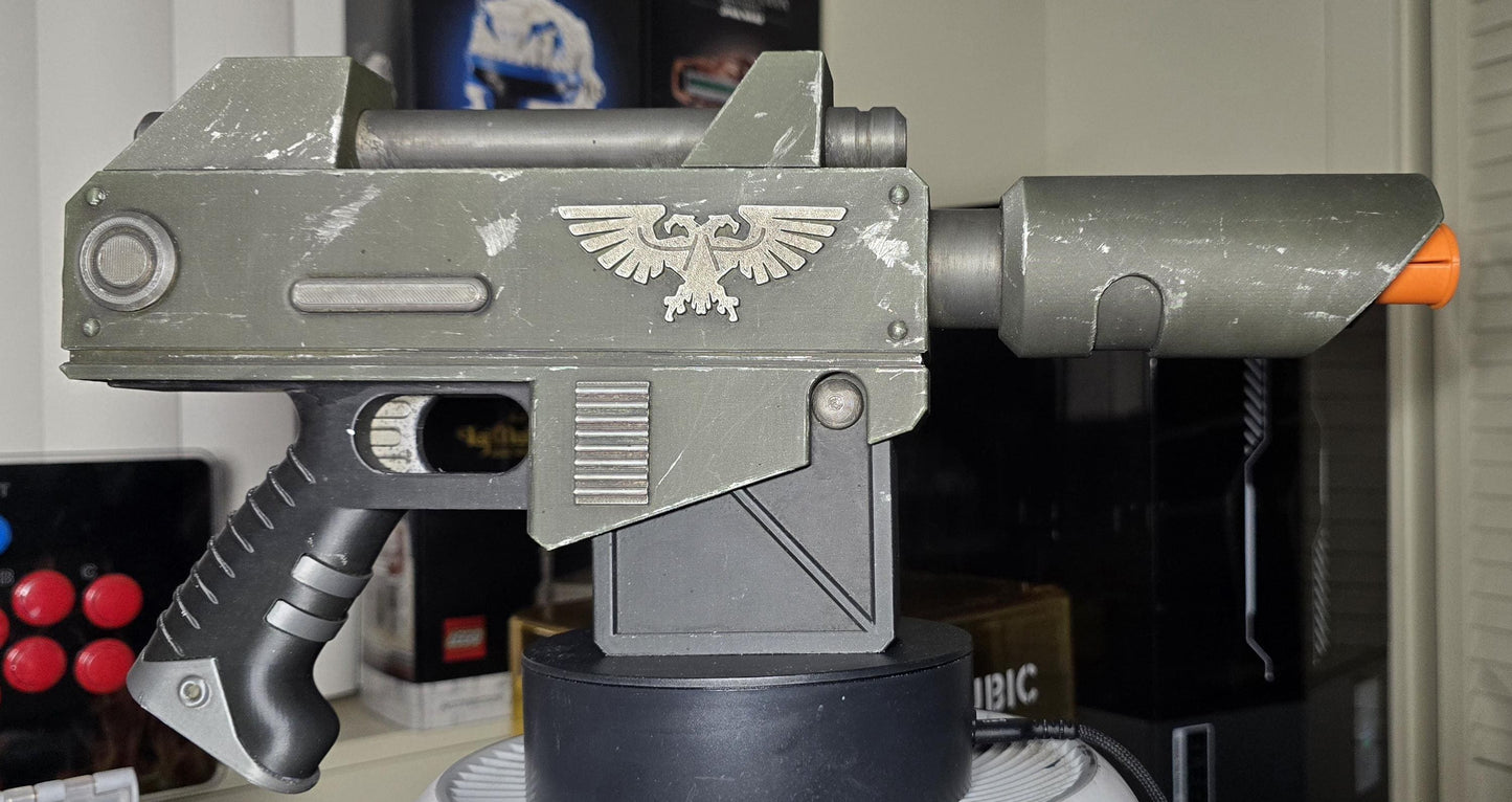 3D-Printed Warhammer 40k LasPistol cosplay Prop