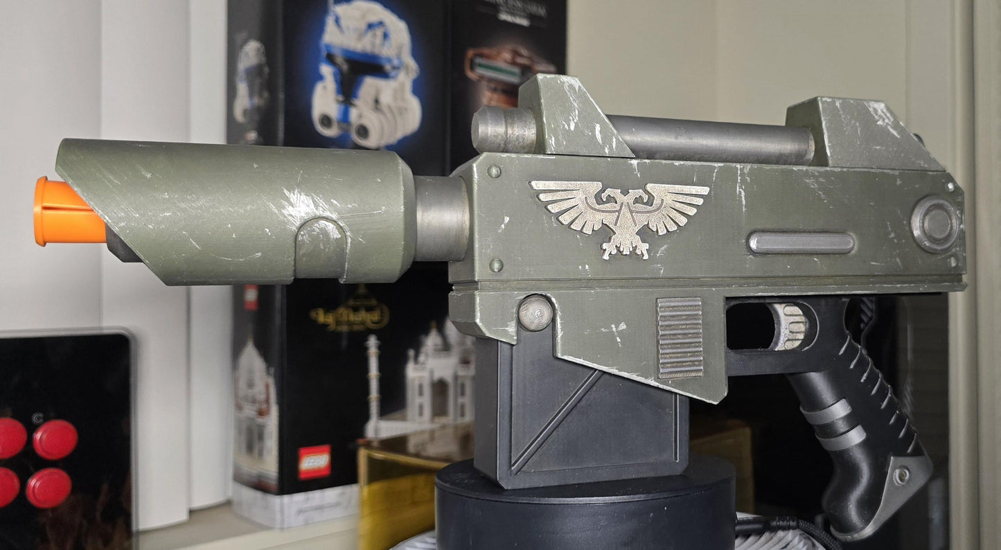 3D-Printed Warhammer 40k LasPistol cosplay Prop