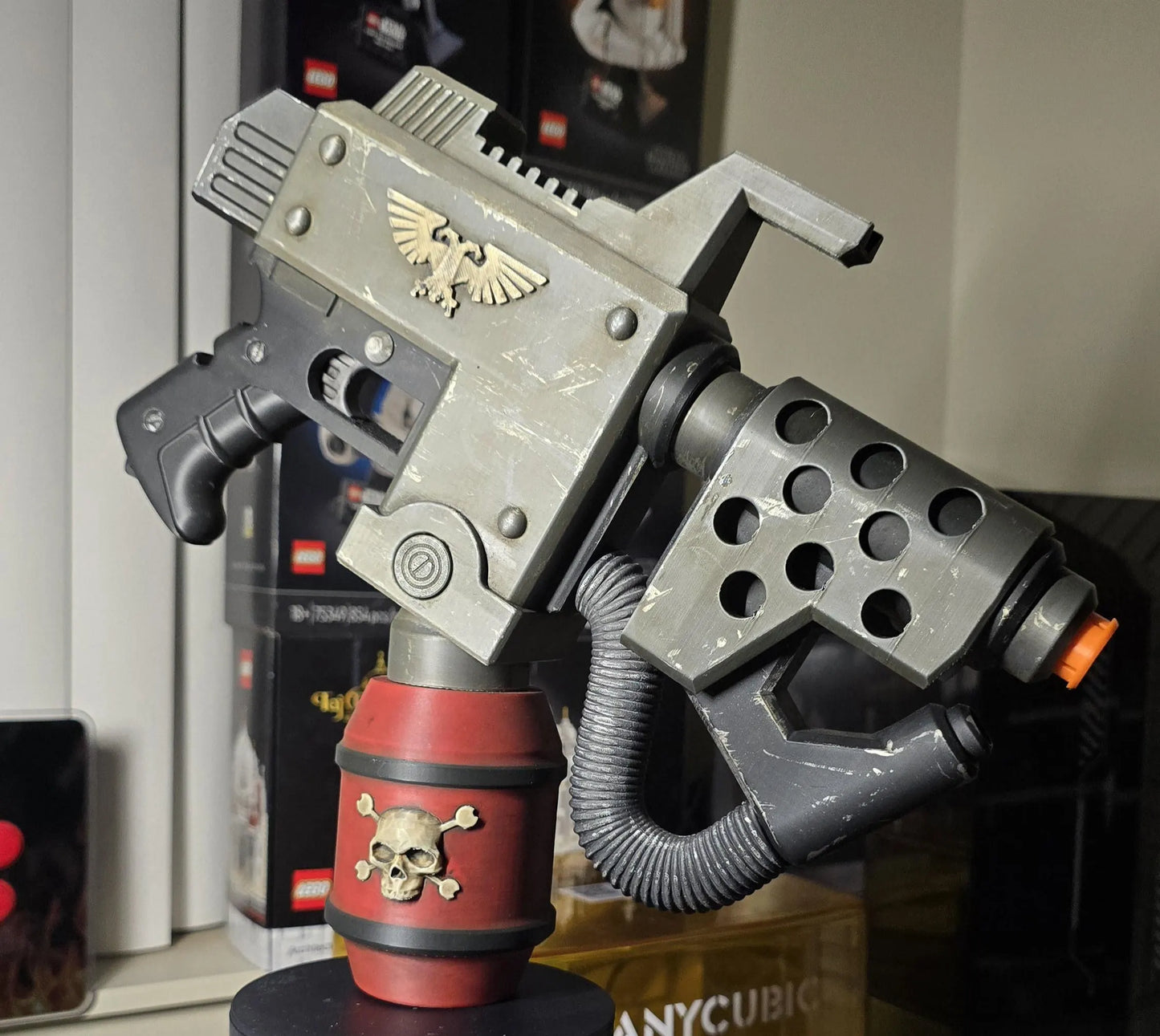 3D-Printed Warhammer 40k Hand Flamer cosplay Prop