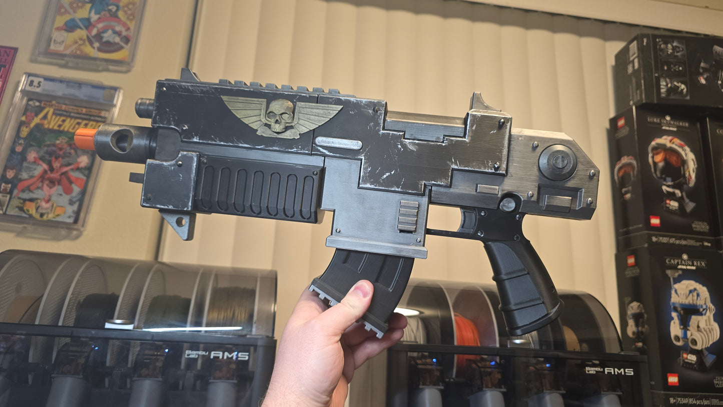 3D-Printed Warhammer 40k Bolt Rifle 3D printed cosplay prop
